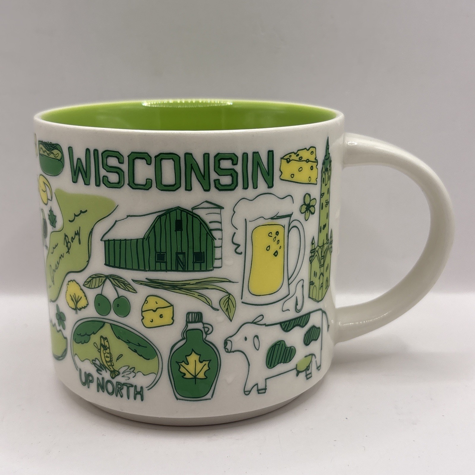 Starbucks Wisconsin Been There Series Coffee Mug 14oz 2017 Across The Globe