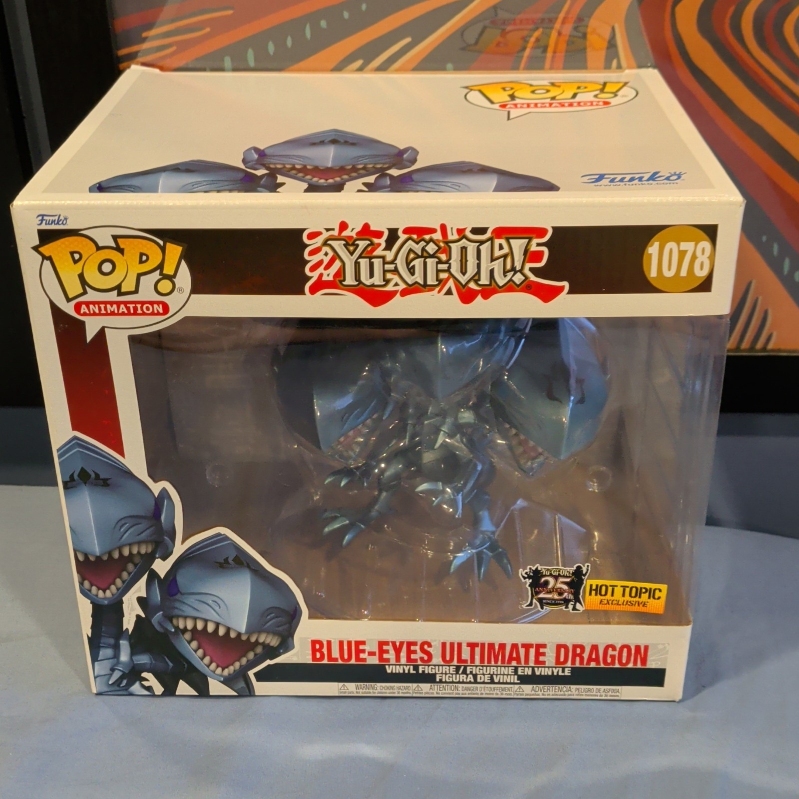 Funko Pop Animation Yu-Gi-Oh Blue-Eyes Ultimate Dragon #1078 Hot Topic