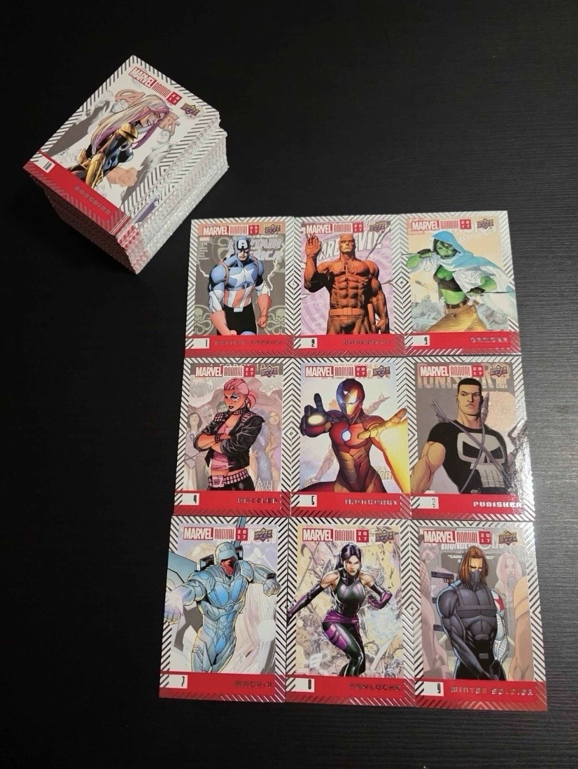 2017 MARVEL ANNUAL BASE SET 1-100