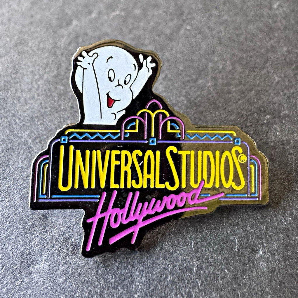 Vintage 1996 Casper Universal Studios Hollywood Enamel Lapel Pin Ghost