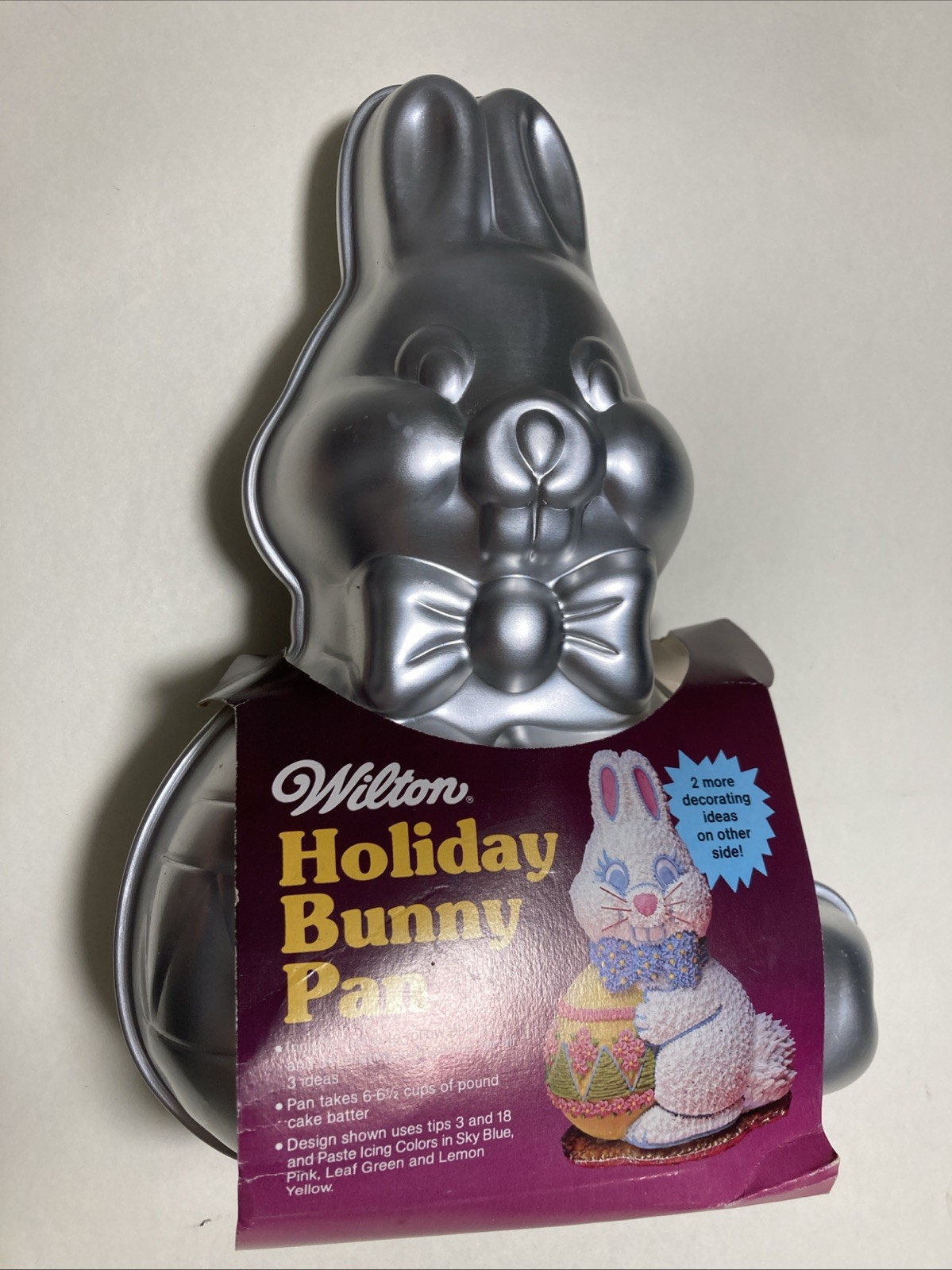 Vintage 1983 Wilton 2-Piece Bunny Cake Pan Easter Spring Mold NEW