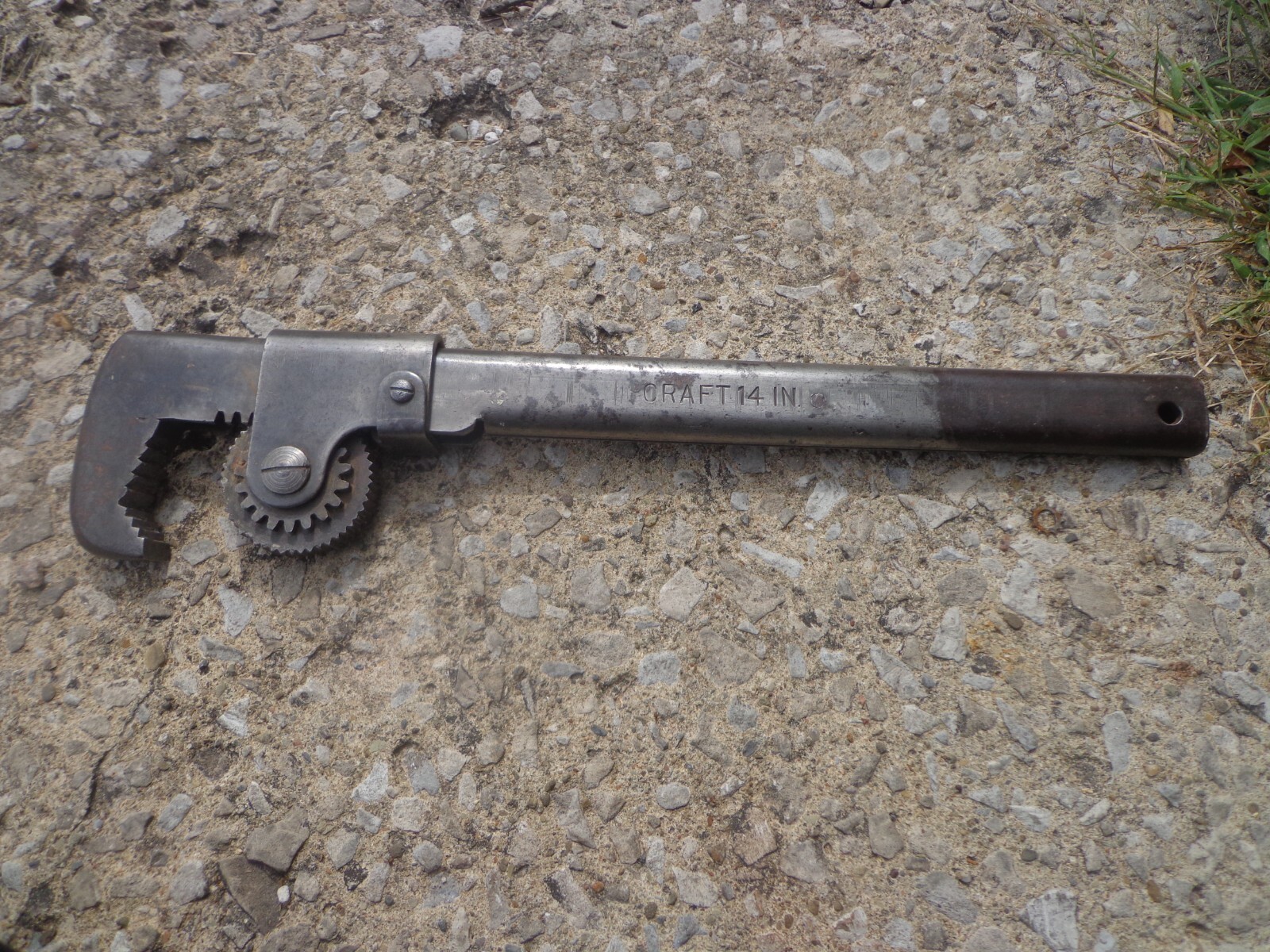 Craftsman Pipe Wrench Pat 1907 rare wrench