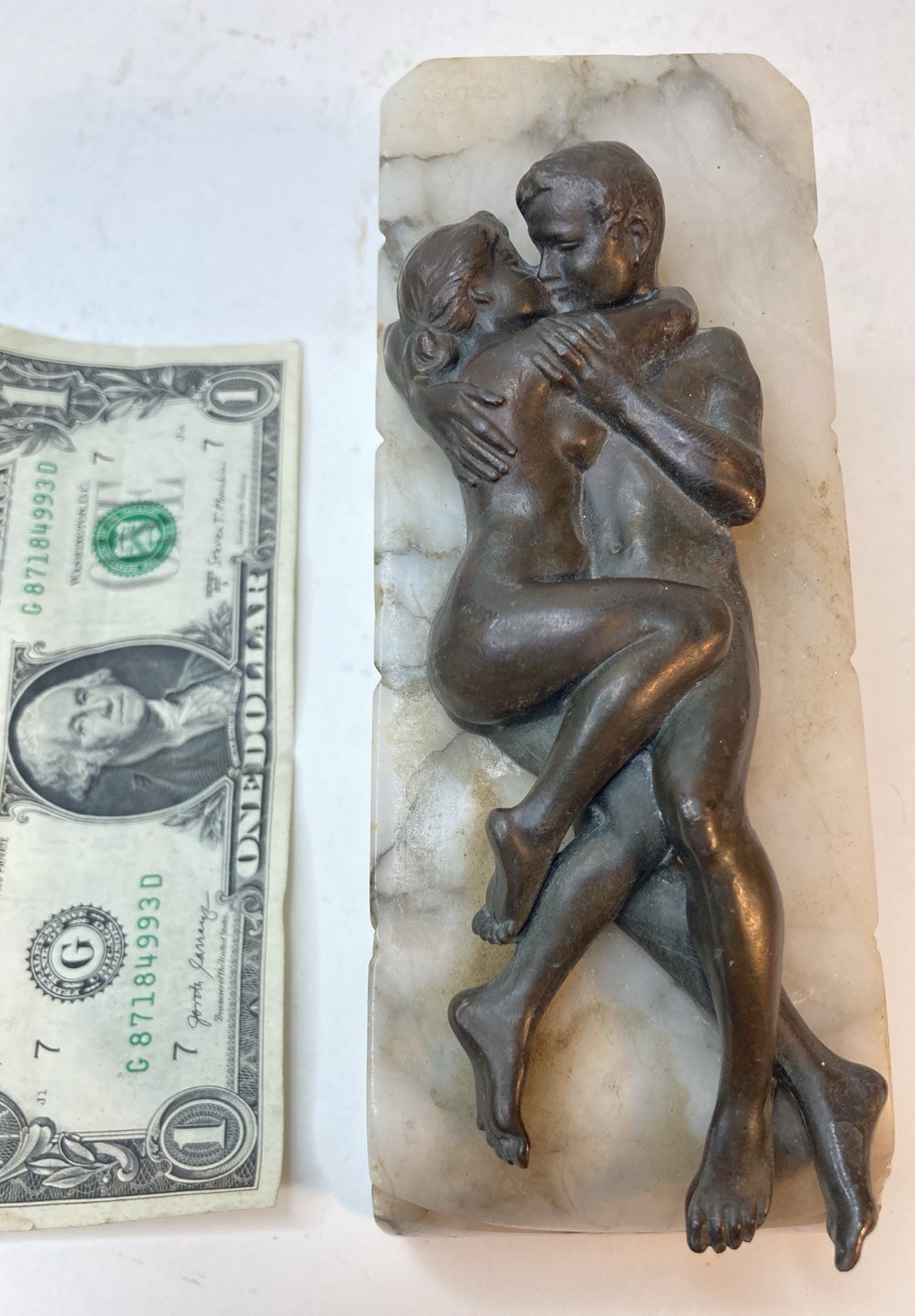 Rare Antique Frank Bergman Vienna Small Bronze “Lovers” Shepherd & Girlfriend