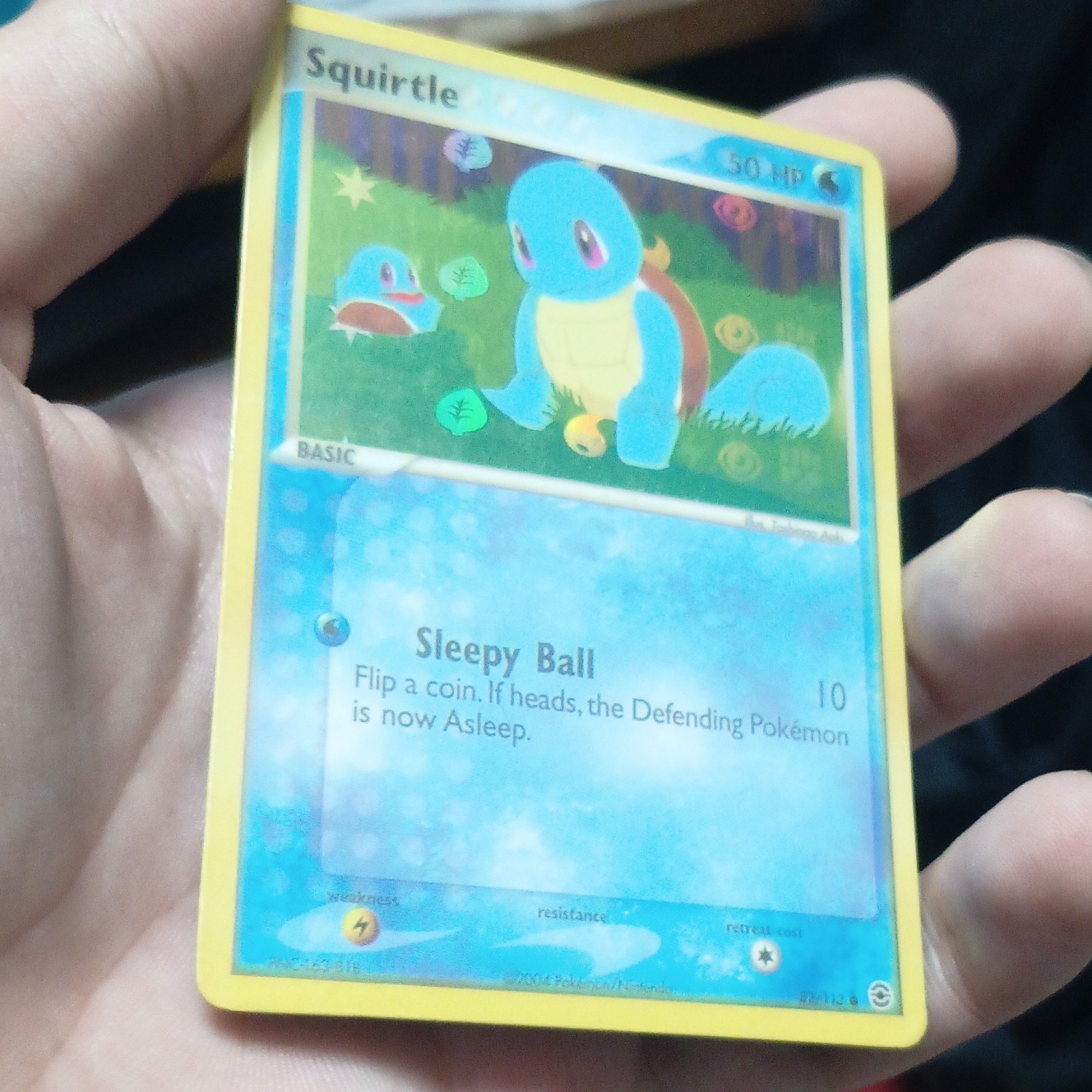 Pokemon Squirtle Vintage 82/112 50 HP Reverse Holo ENG 2004