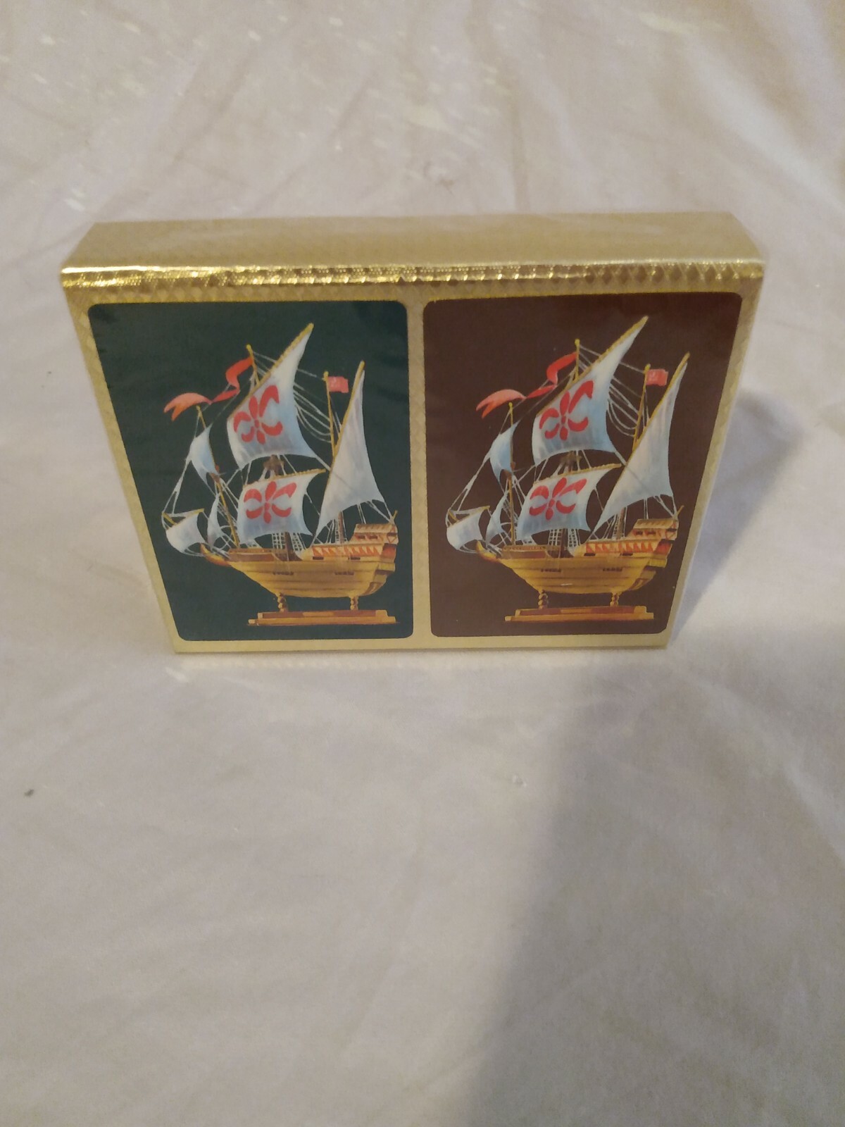 Vintage Crown Playing Cards Ships Maritime Two Sealed Decks