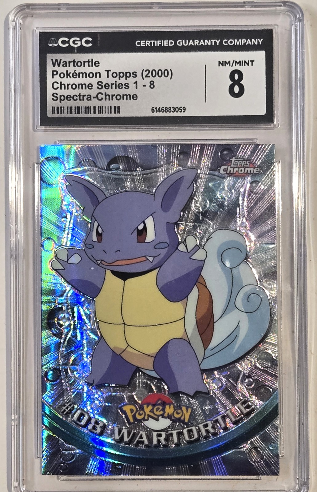 Wartortle (2000 Topps Spectra-Chrome)  #8 CGC 8