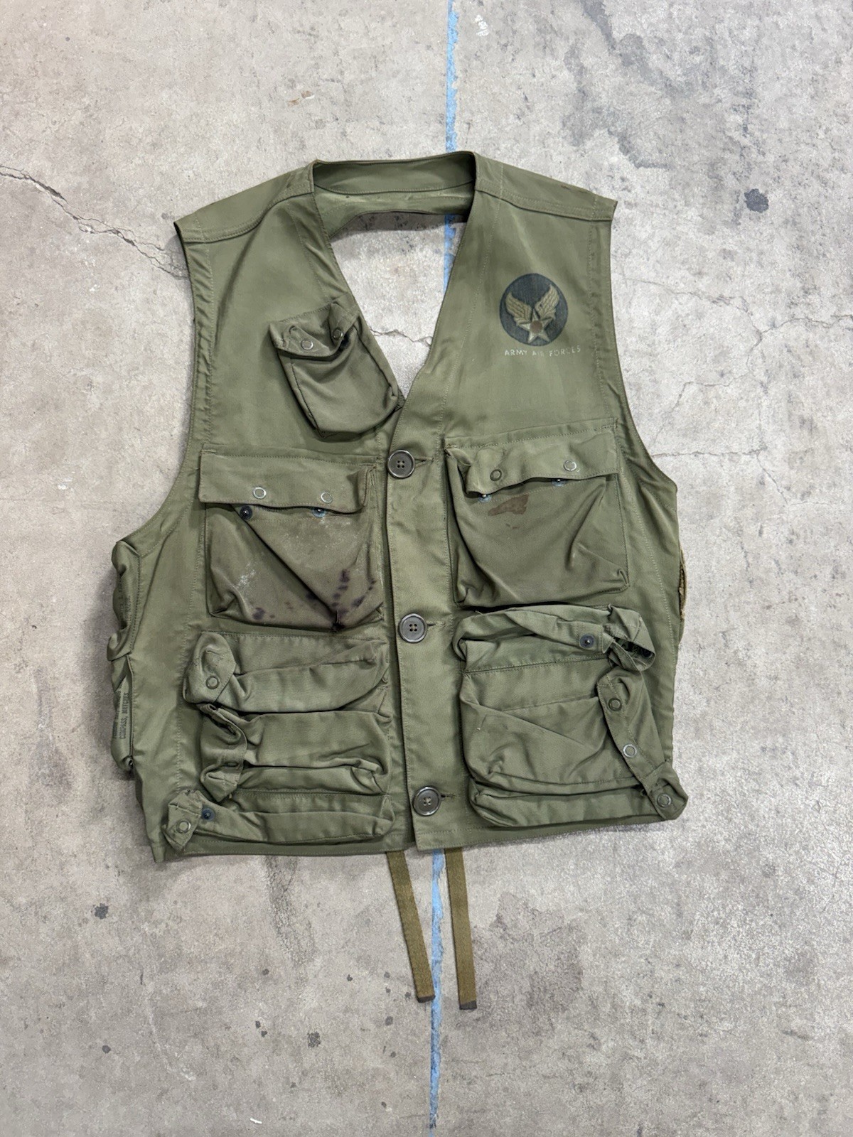Vintage 1940s WW2 US Army Air Force C-1 Survival Vest Sears Roebuck