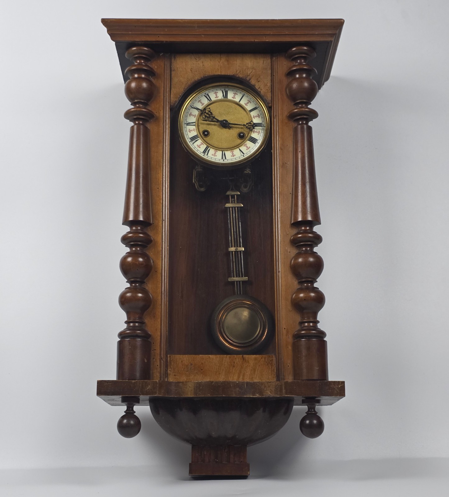 c.1906 Antique Junghans J “Étoile” No.74 Regulator Wall Clock Germany