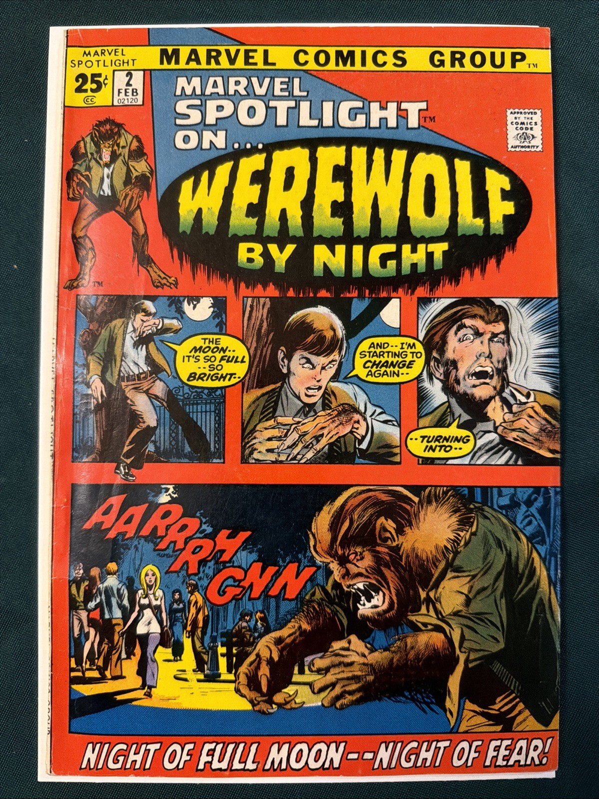 Marvel Spotlight #2 FN 6.0 1st Appearance Werewolf by Night Marvel 1972