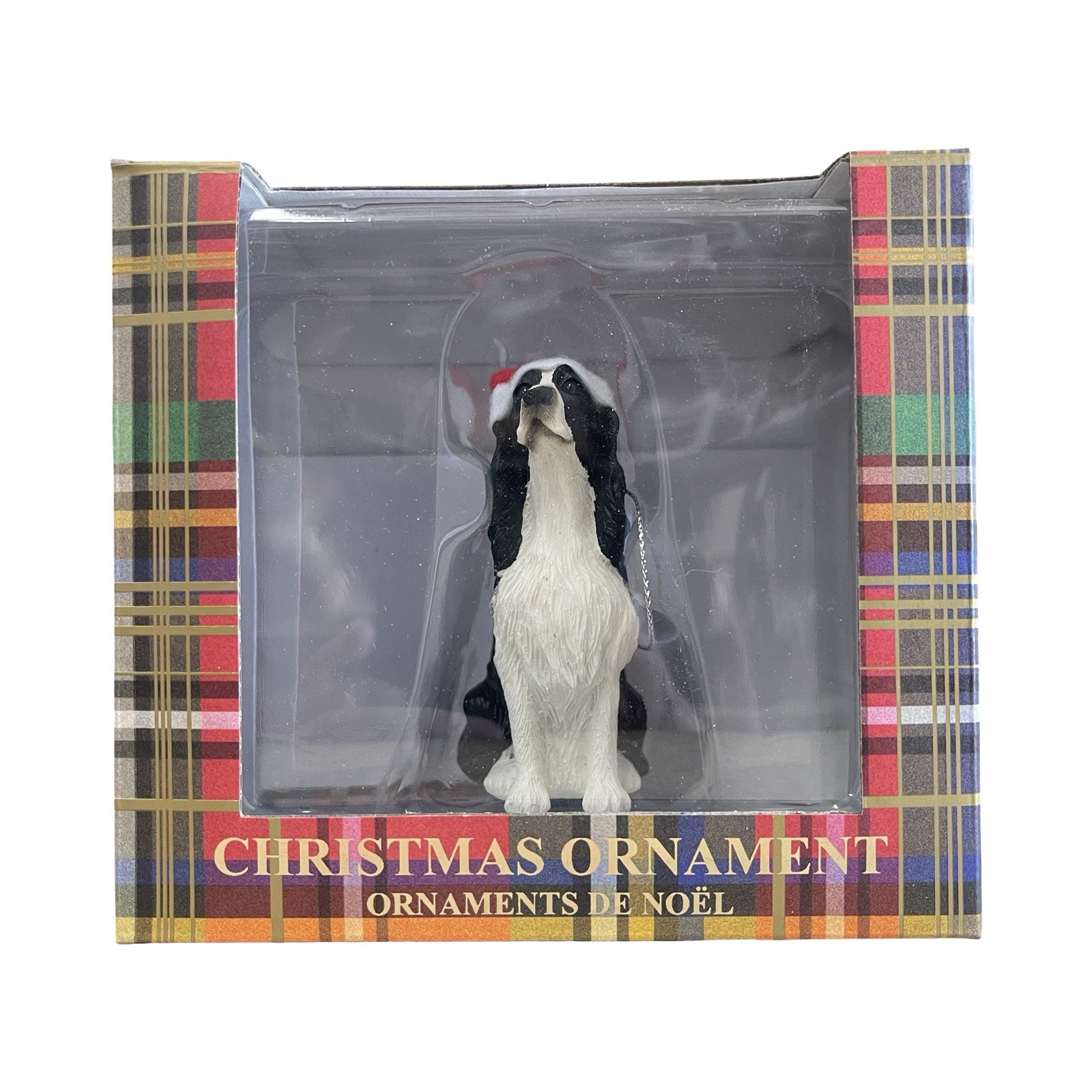 Sandicast English Springer Spaniel Christmas Ornament – Hand Cast & Painted