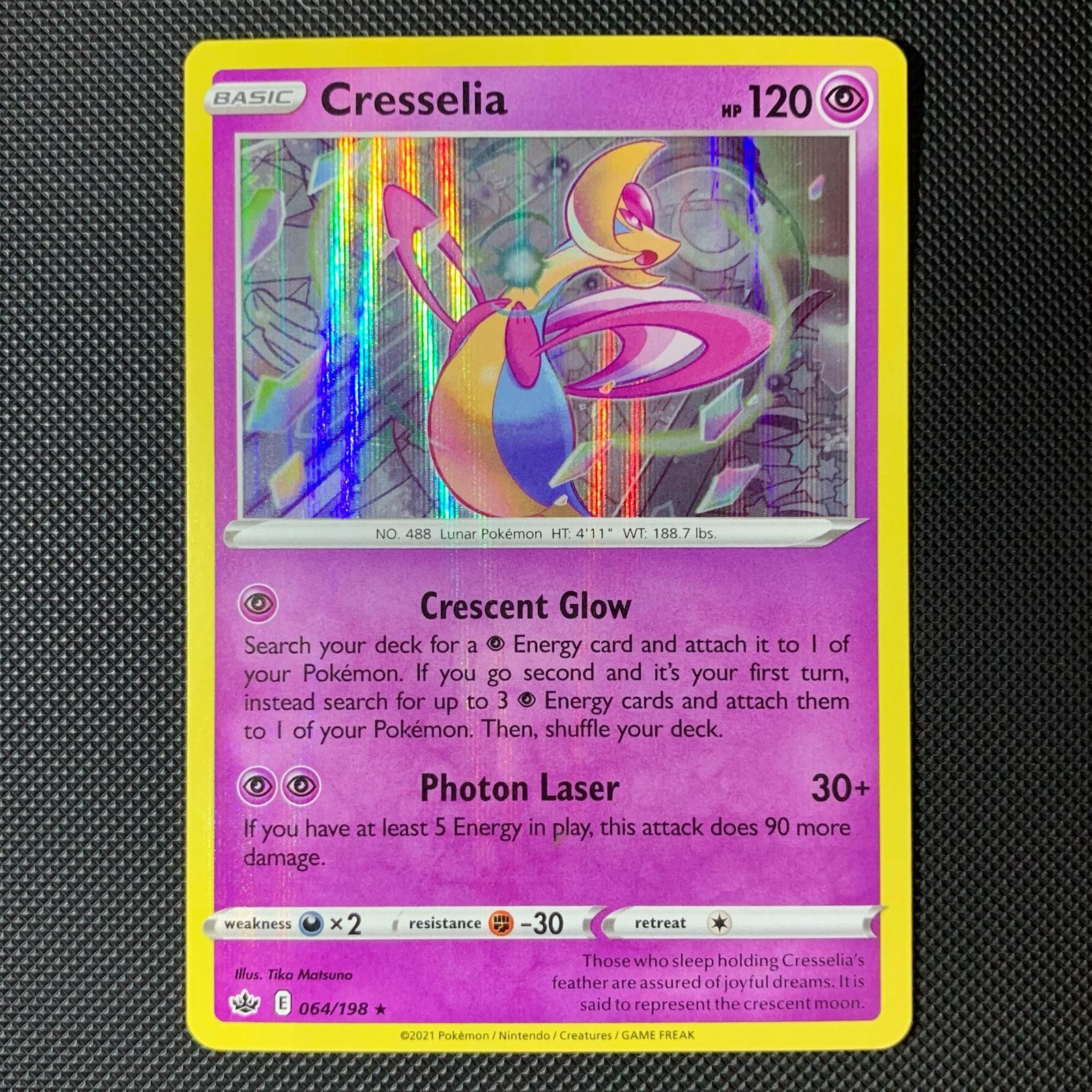 Cresselia 064/198 Holo Rare Chilling Reign Pokemon Near Mint