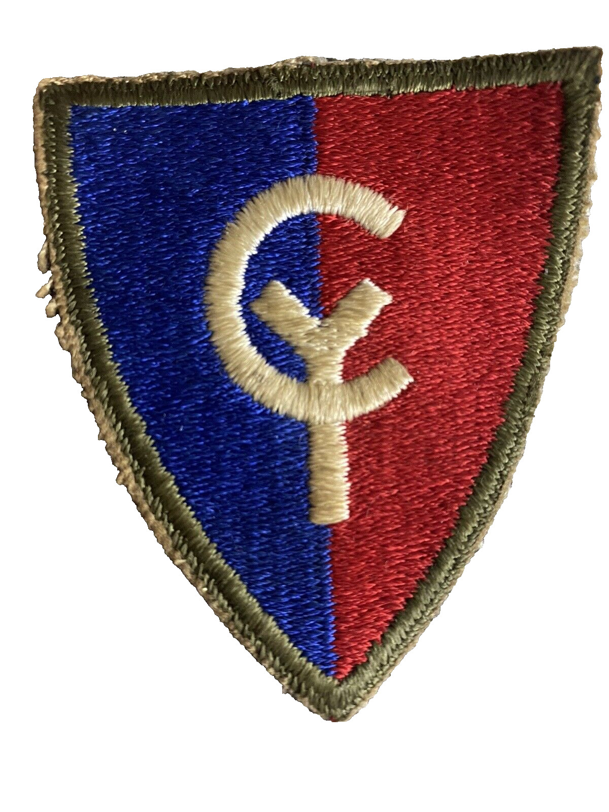 A WWII US Army 38th Infantry Division Patch Cyclone Pristine-Original Cut Edge
