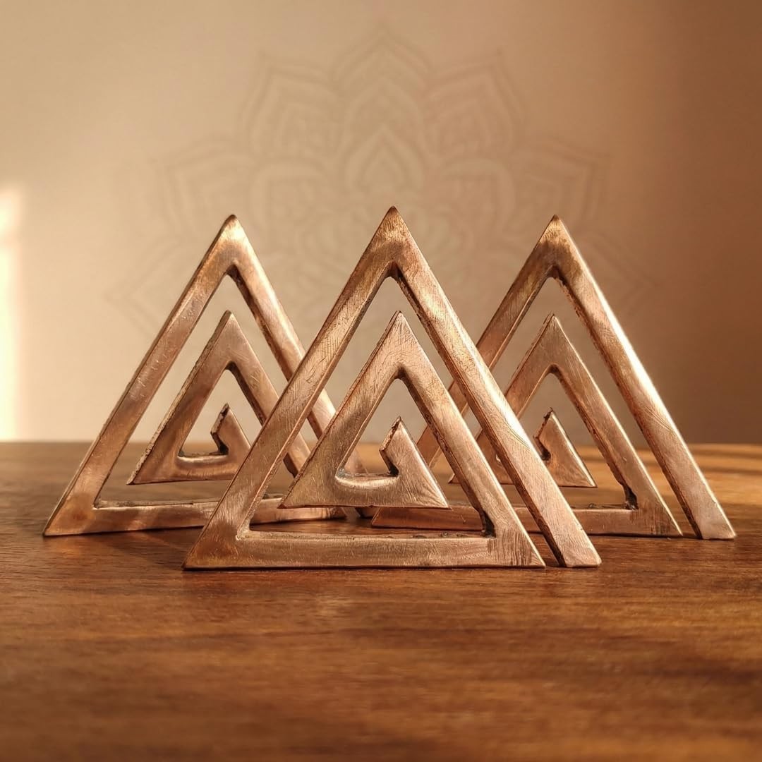 SET OF 3 Copper Helix for South East Vastu for Location of Main Door Entrance