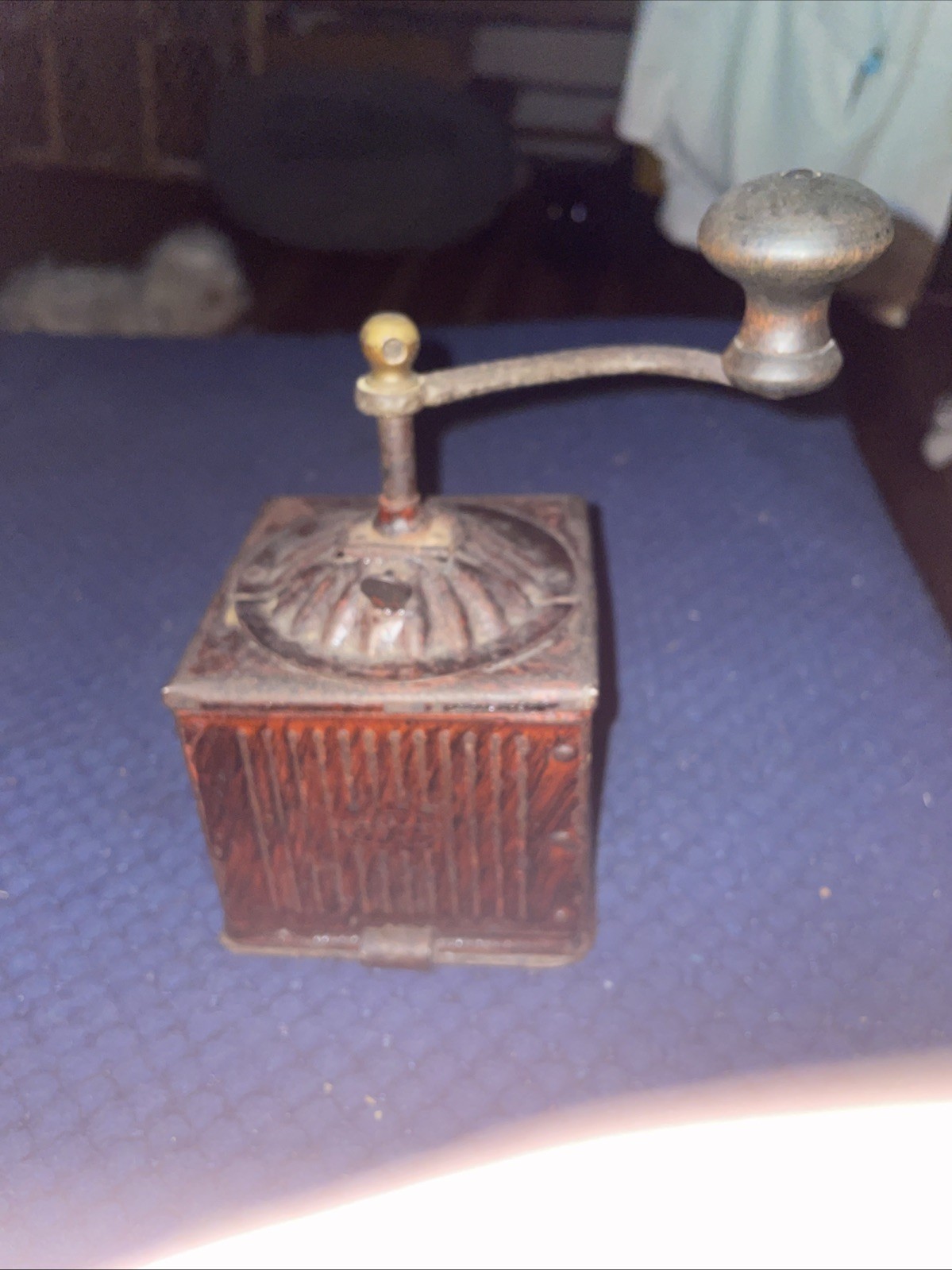 Antique B+T Metal Coffee And Spices Grinder