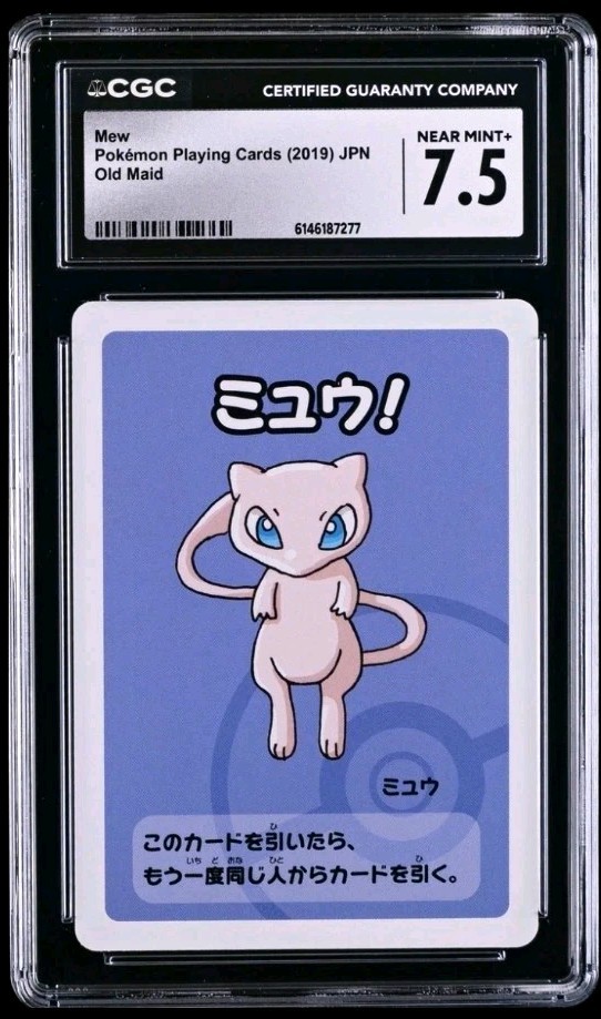 CGC 7.5 Mew Pokémon Playing Cards 2019 JPN Old Maid Graded Card
