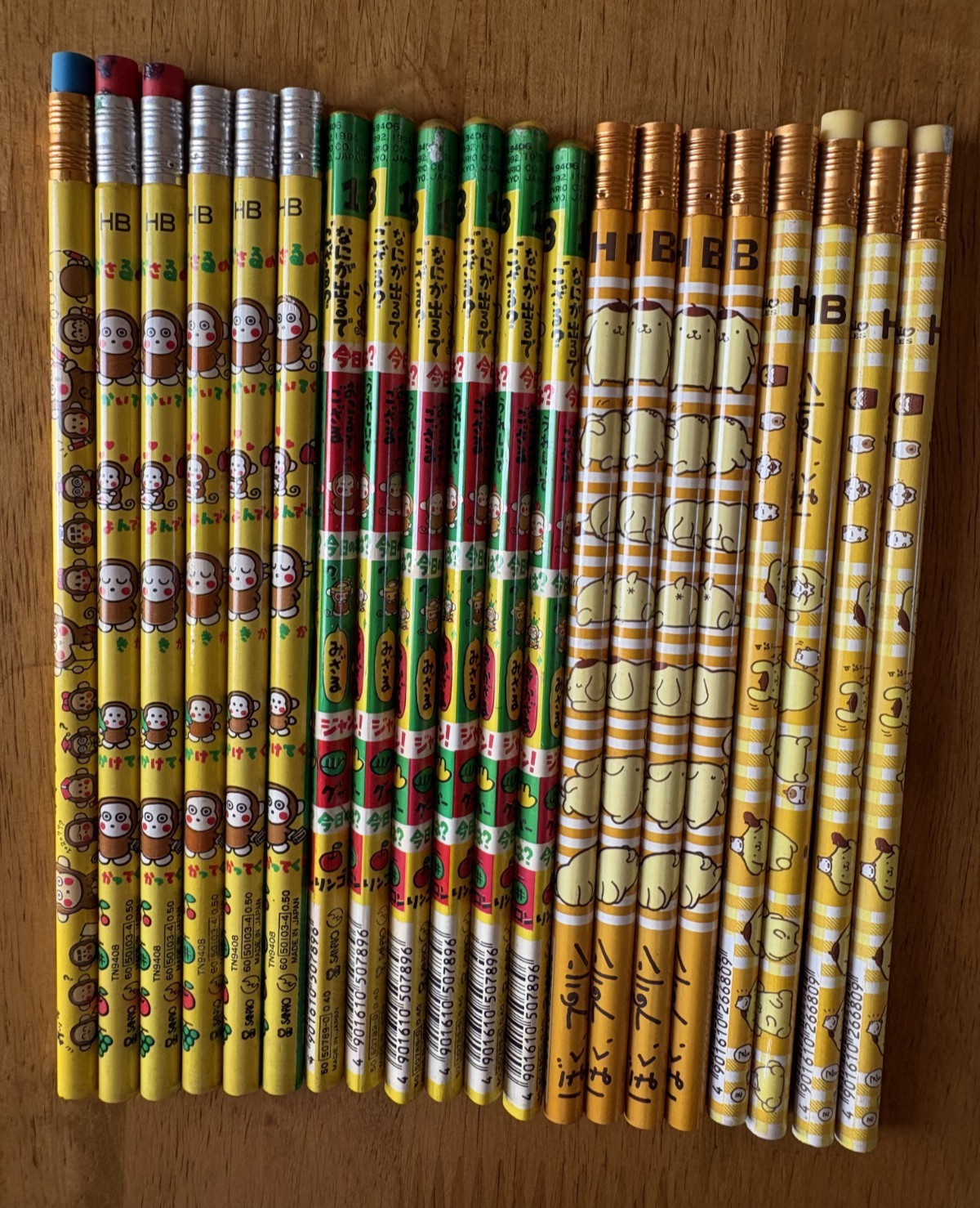 Vintage Sanrio Osaru no Monkichi Pompompurin Pencil Lot 20pcs Japan