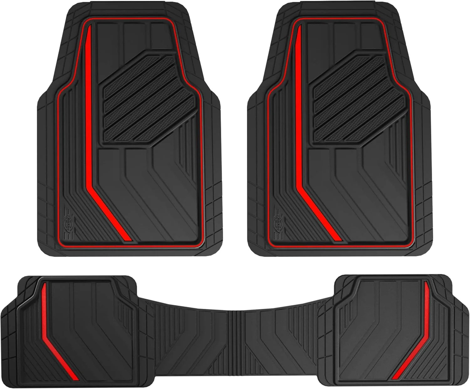 Dickies 3-Piece DuraSport Floor Mats, Heavy-Duty Mats for Cars, Trucks, SUVs - B