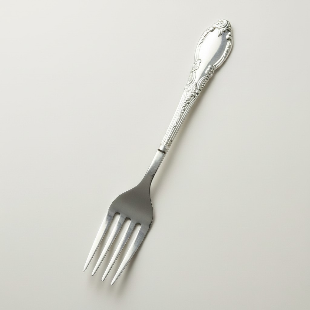 Solid genuine sterling silver fork hallmarked 925 handmade S000011 Empress