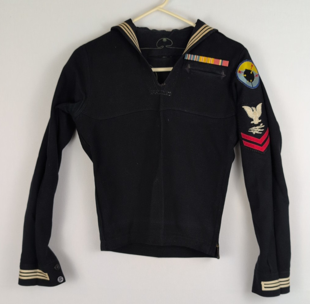 WW2 WW1 USN US Navy Blue Uniform Jumper Minesweeper Petty Officer 2C Radioman 36