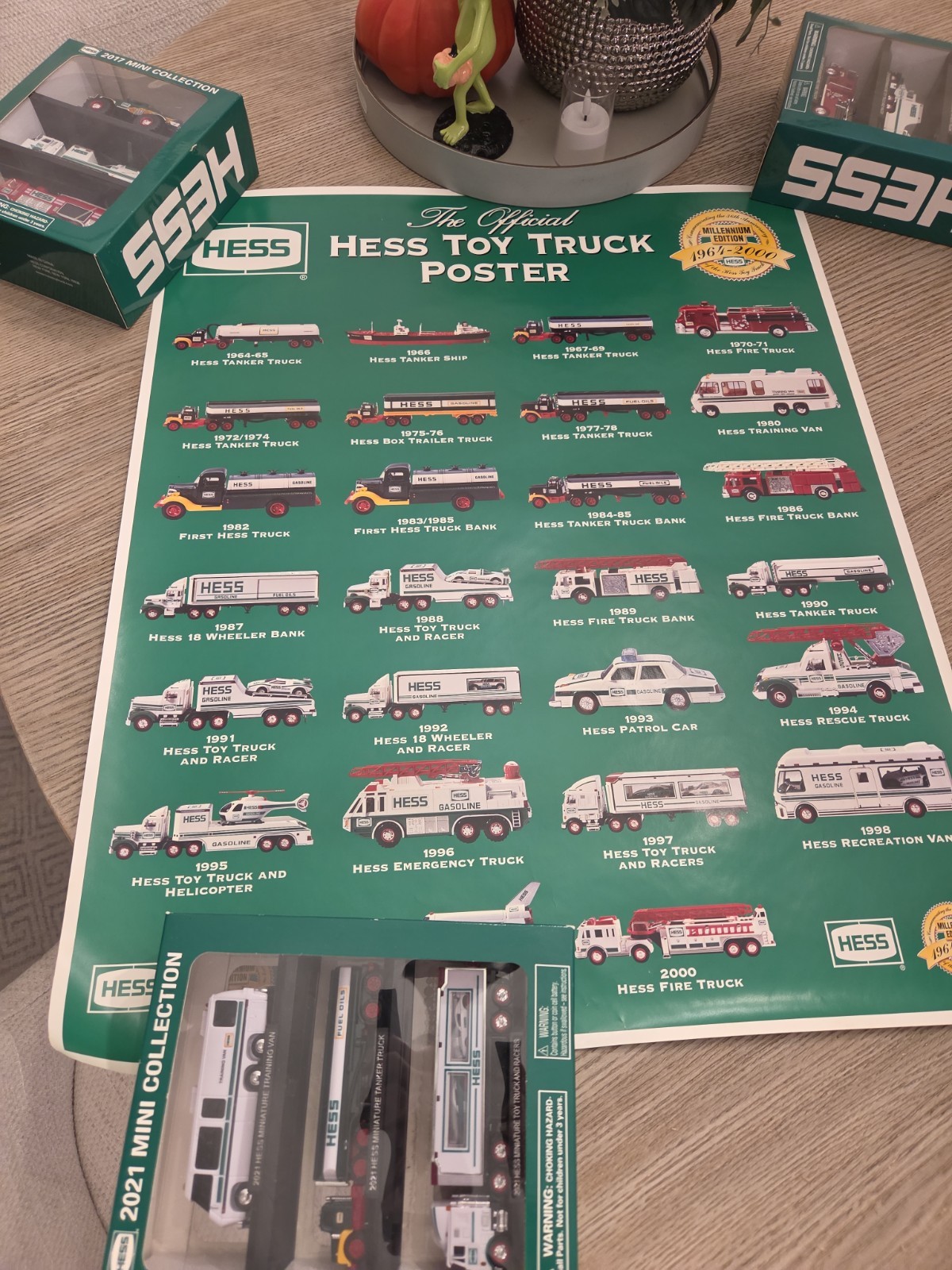 Vintage 2000 Hess Toy Truck Millennium Edition Collector Poster 1964-2000...