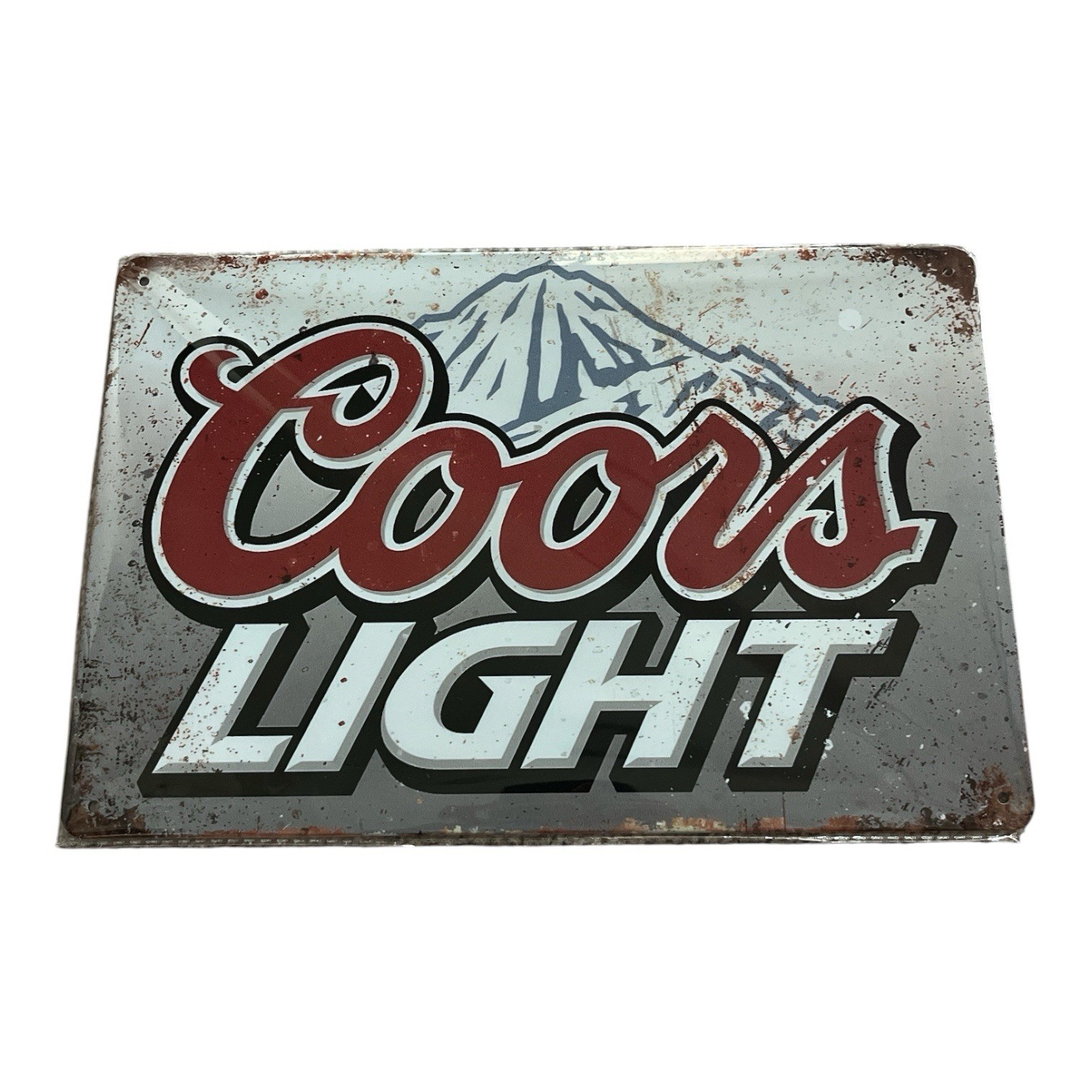 Coors Light Beer Tin Metal Vintage Sign 8x12 Silver Bullet NEW