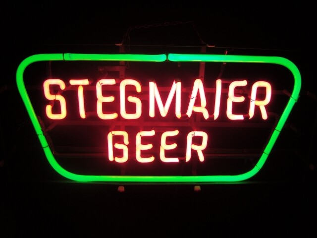 Circa 1950s Stegmaier Beer 2-Color Neon, Wilkes-Barre, Pennsylvania