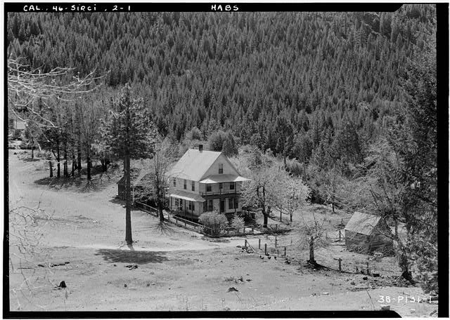 Photo:Sierra City California Main Street House HABS 1930s Mountain Home