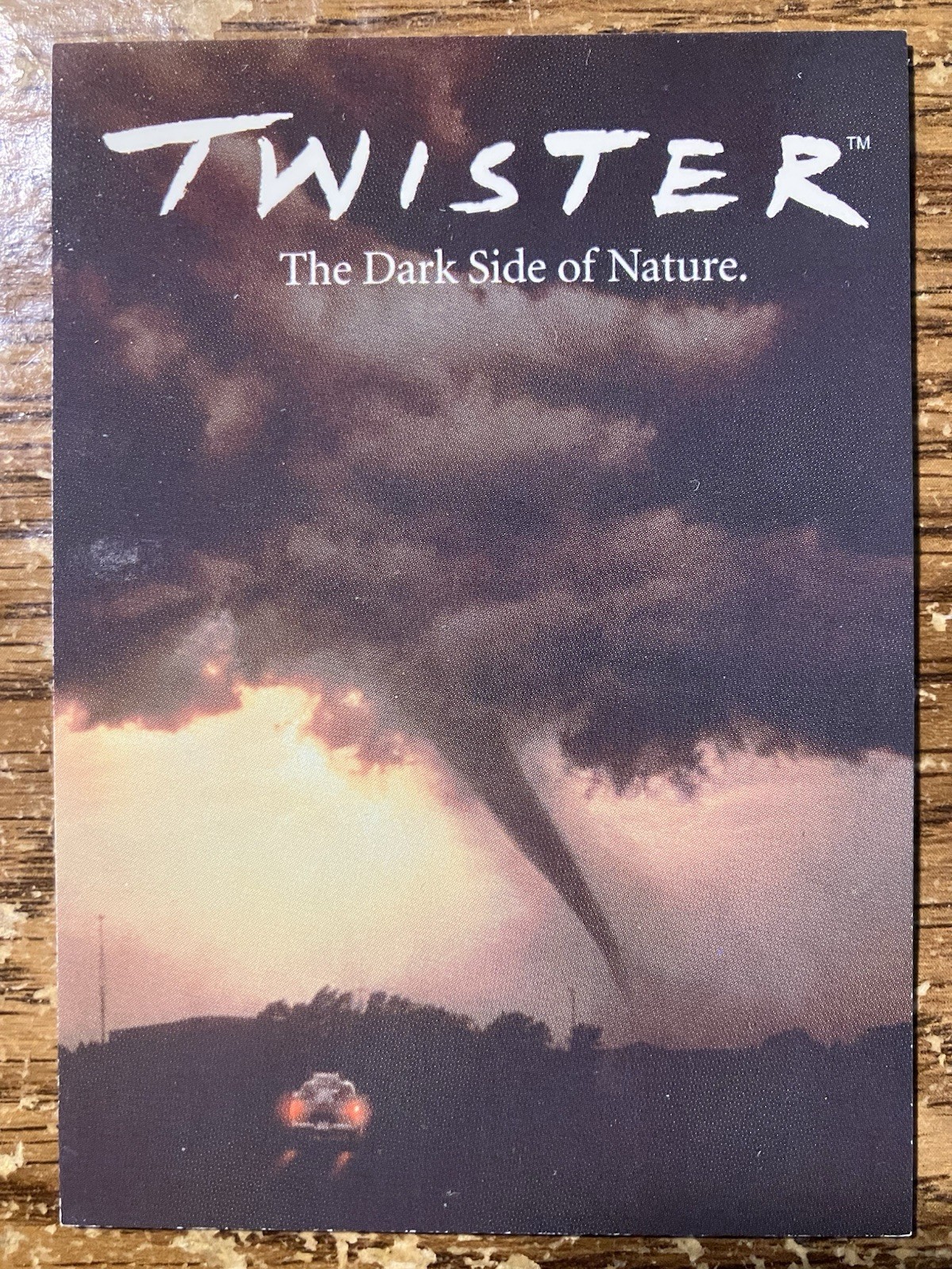 1996 Donruss Twister The Dark Side of Nature Promo Card