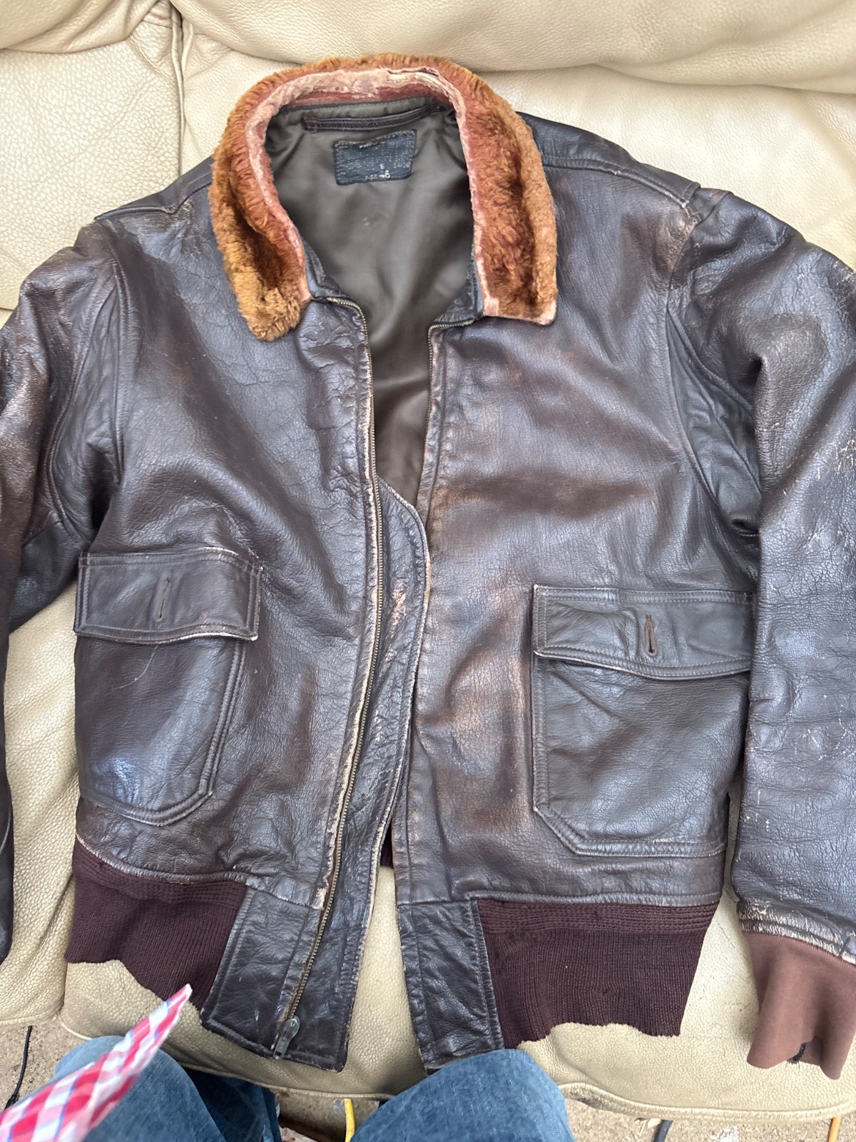 VTG World War II B-13 Officer Flight Jacket Size 38 WWII WW2 Army Air Force AAF