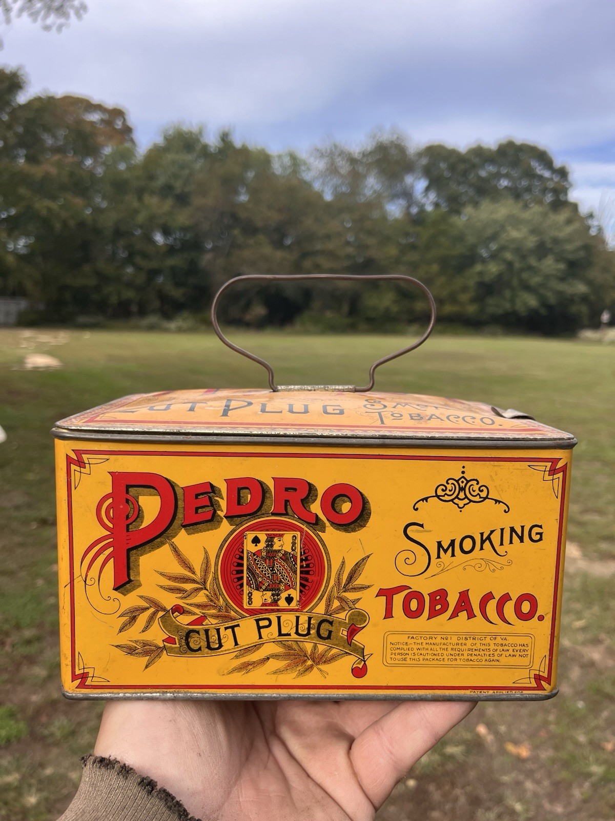 Antique Pedro Cut Plug Tobacco Advertising Can