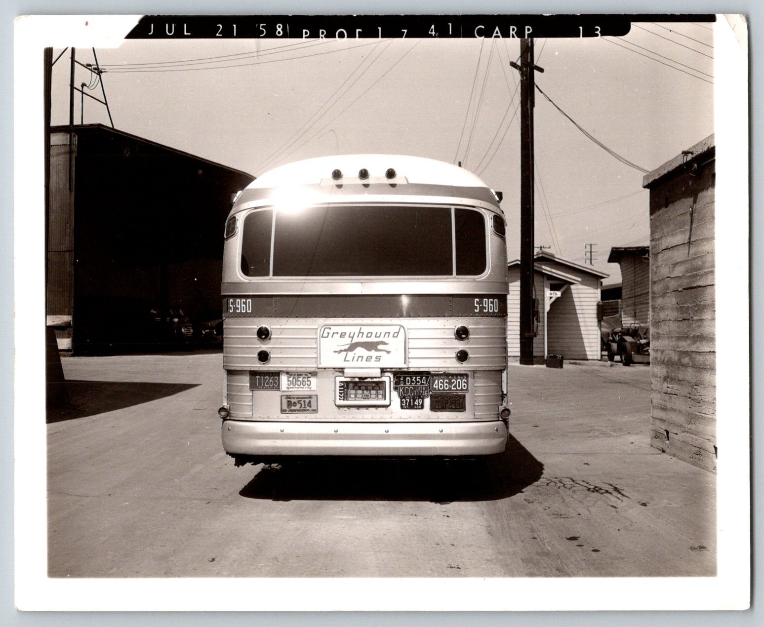 Vintage 1958 Greyhound Lines Bus Studio Photo 4