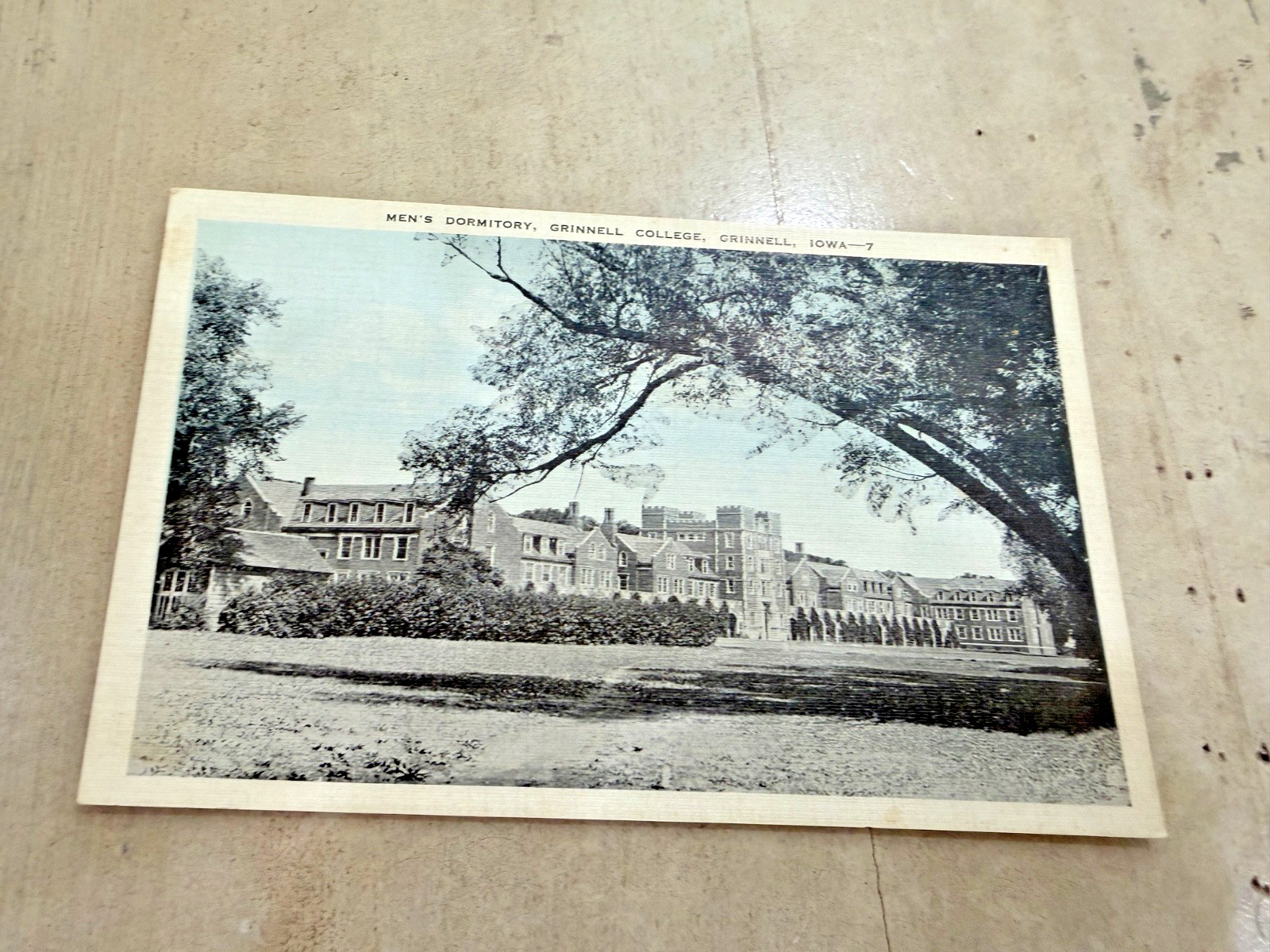 Men\'s Dormitory Grinnell College Crinnell Iowa Postcard Unposted