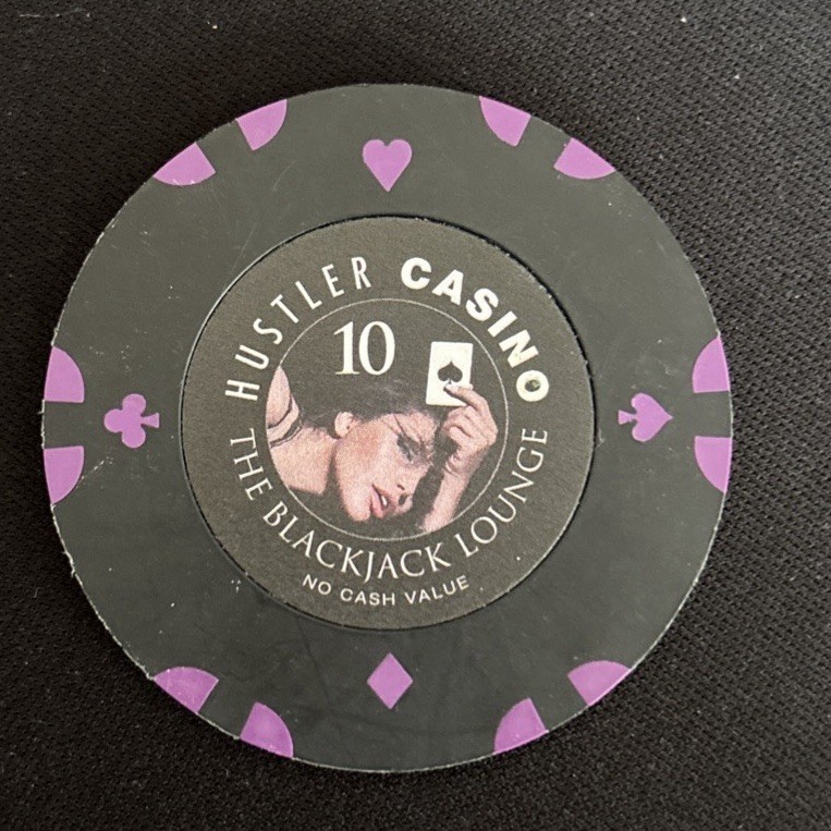 Very Rare $10 Hustler Casino NCV Oversized Chip 