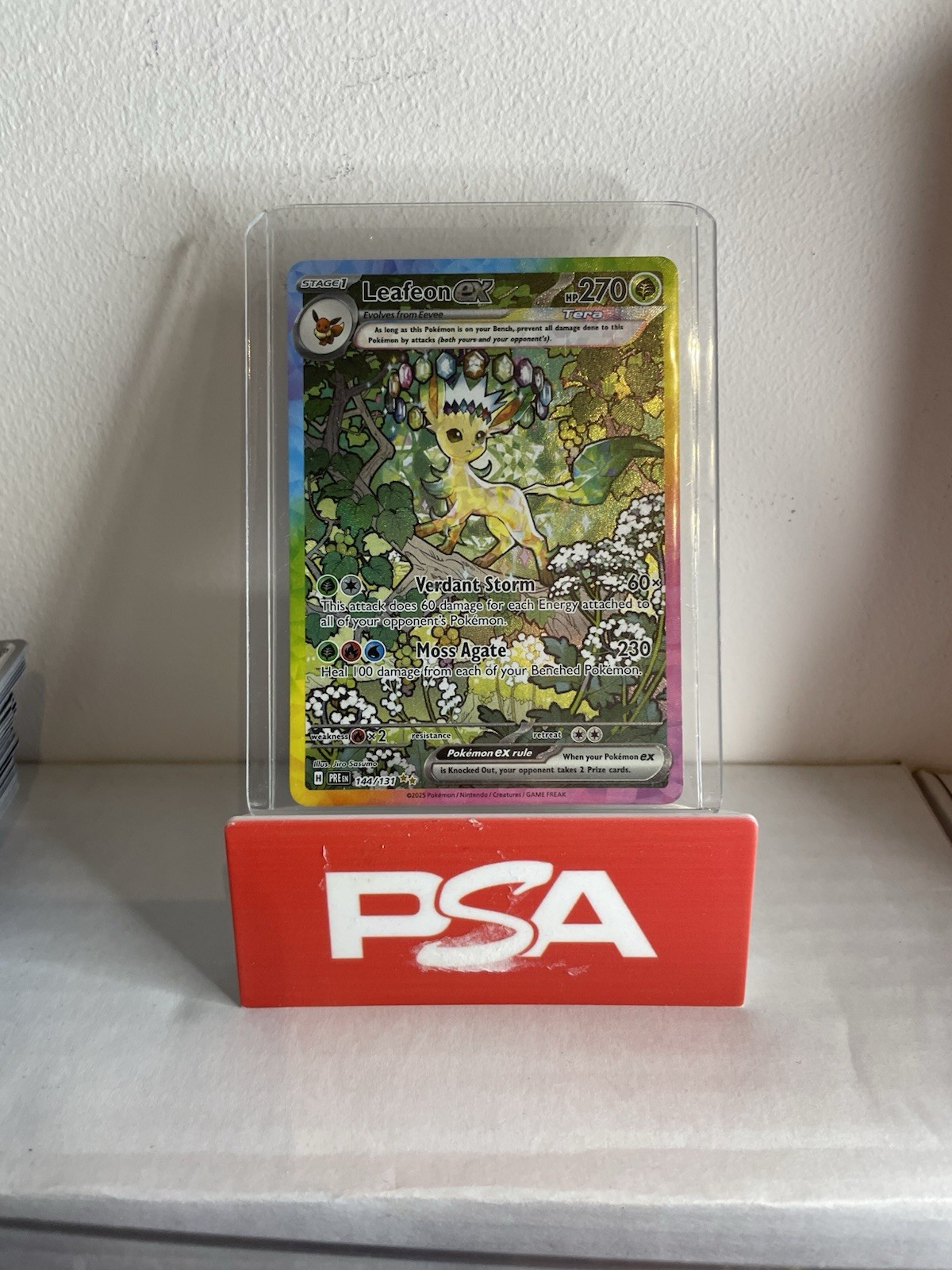 Leafeon ex 144/131 Prismatic Evolutions Secret Rare Full Art Holo Pokémon TCG