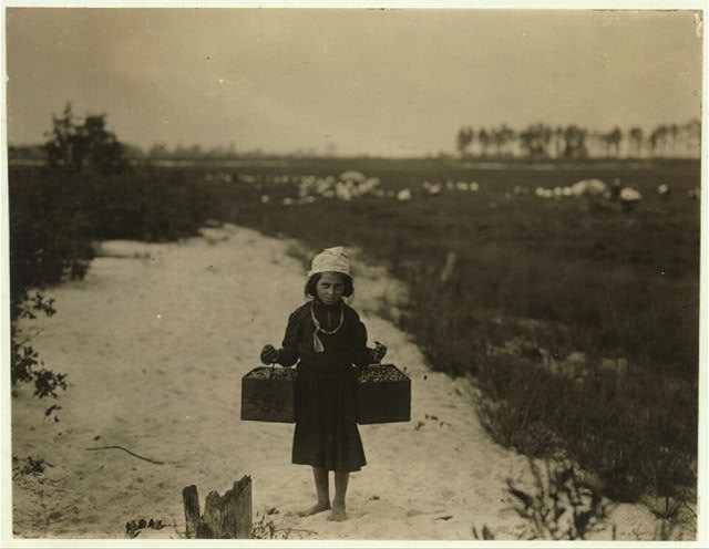 Photo:Browns Mills NJ Rose Biodo 1910 Berry Picker Cranberry Bog Girl