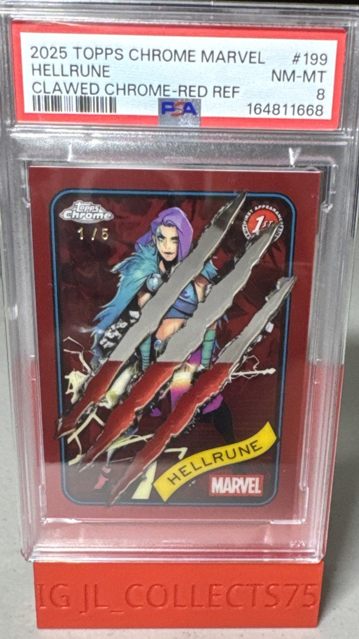 2025 Topps Chrome Marvel Hellrune Wolverine Clawed 1st Appearance 1/5
