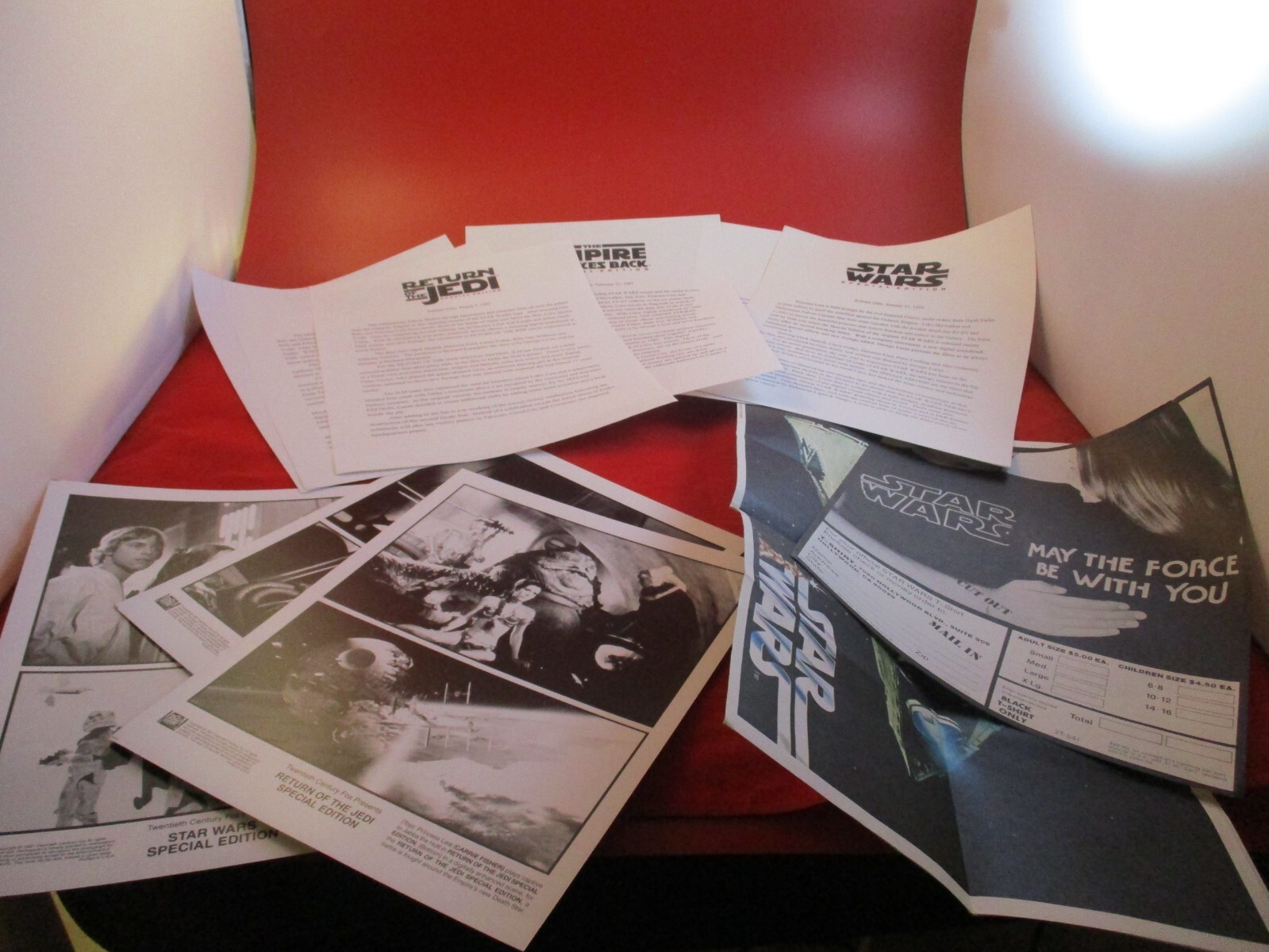 Star Wars Special Edition 1997 Press Kit Releases & Photos + Bonus Toy Catalog