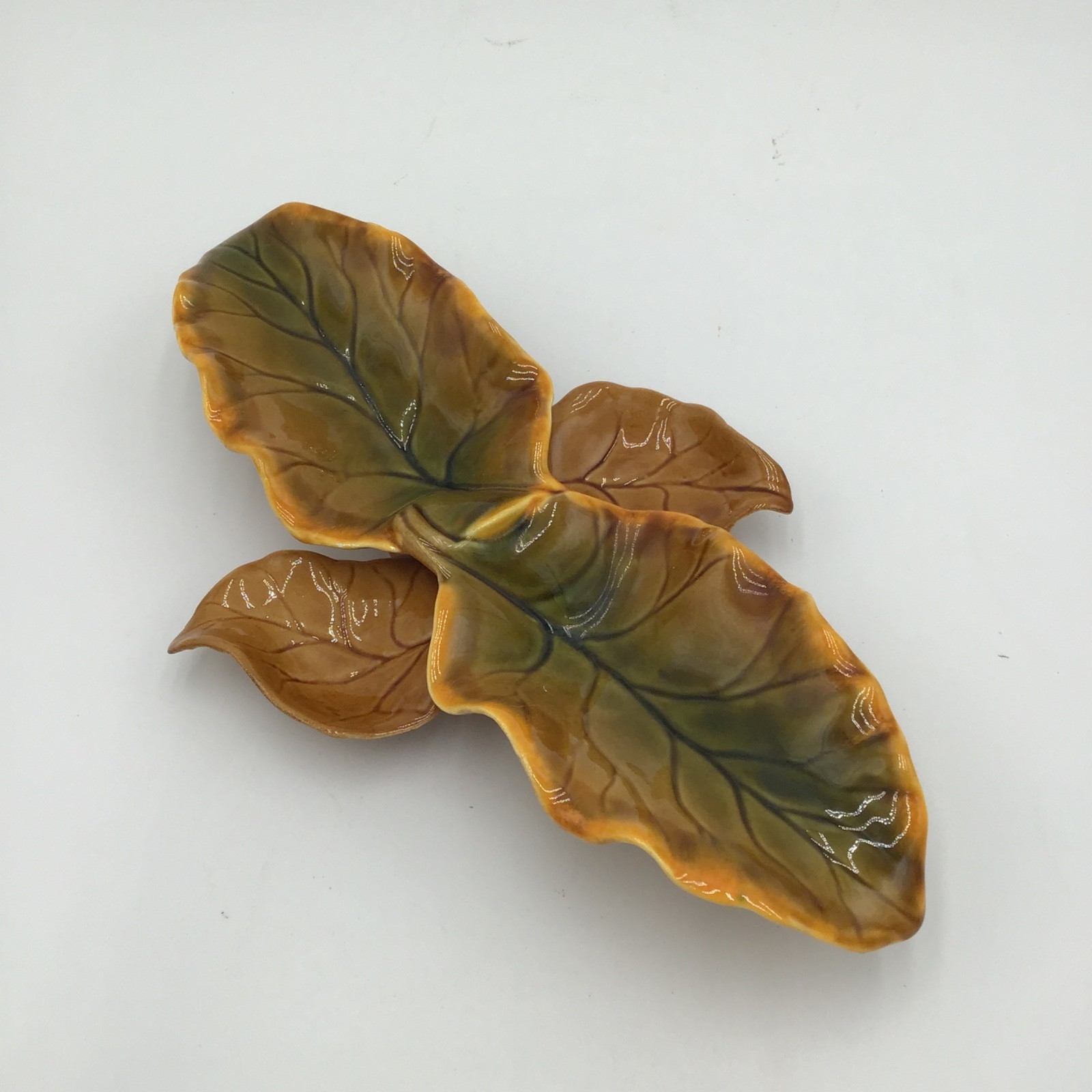 Arcadia Ceramics Leaf Dish, Vintage