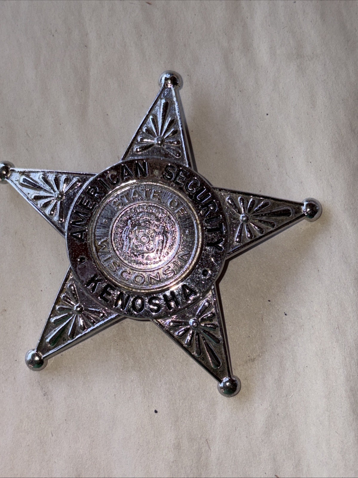 Vintage Kenosha Wisconsin Employee Badge
