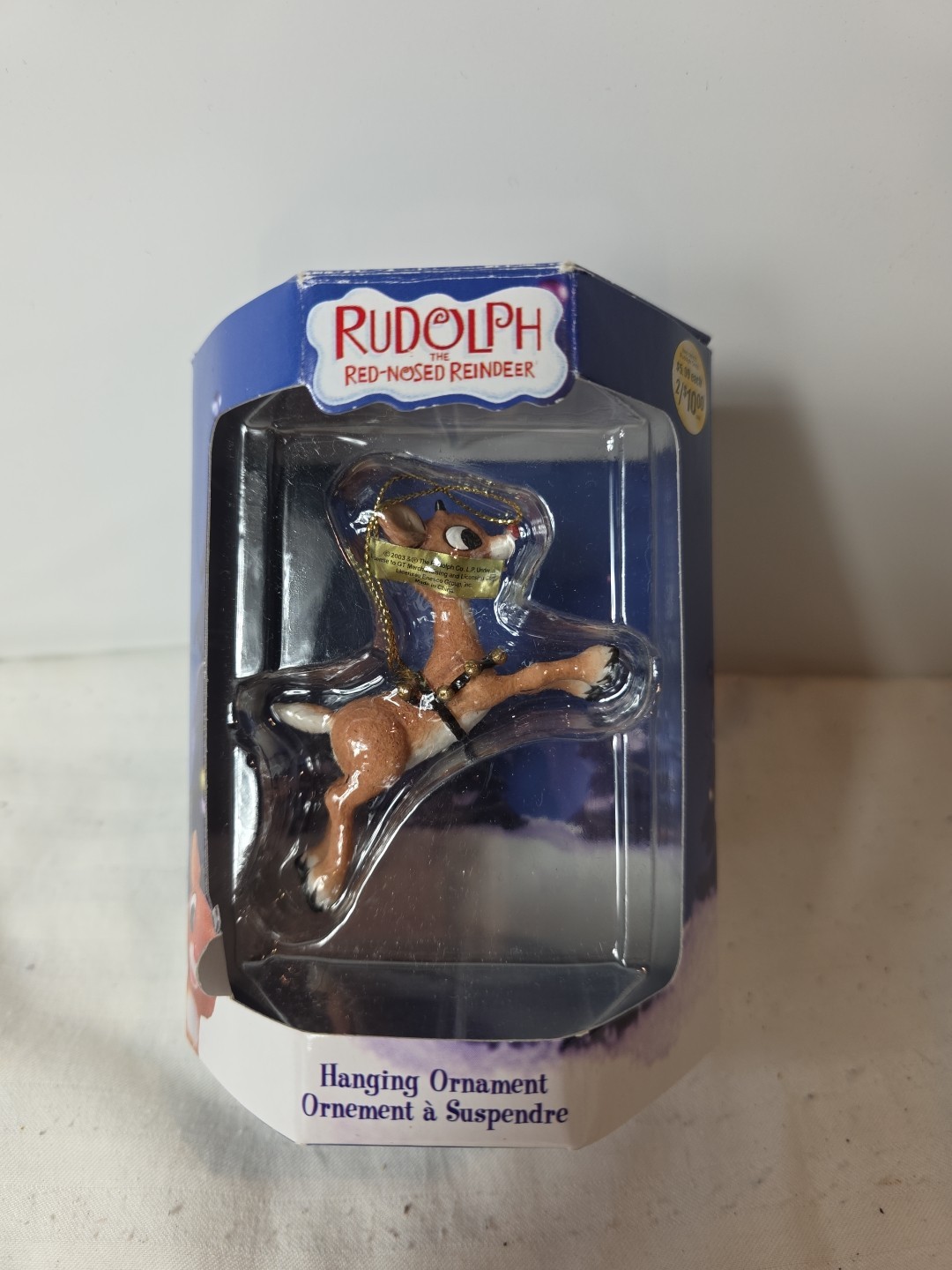 **RUDOLPH FLYING** Ornament Rudolph Island of Misfit Toys ENESCO  Rare JUMPING