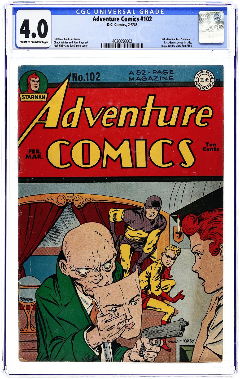 Adventure Comics #102 CGC 4.0 1946 4026096002