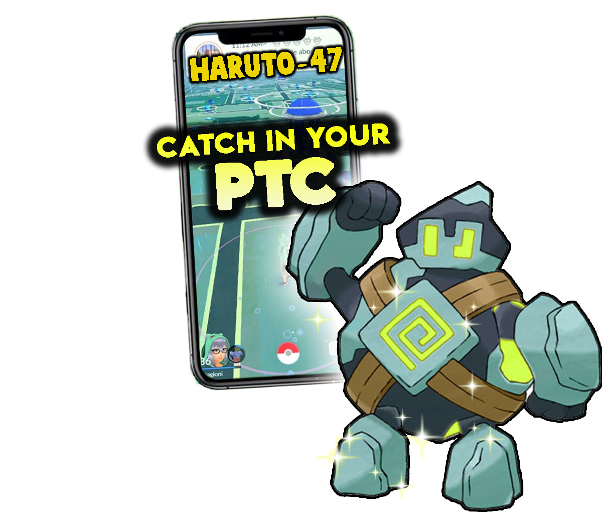 Pokemon Shiny Golett Catch in your P T C
