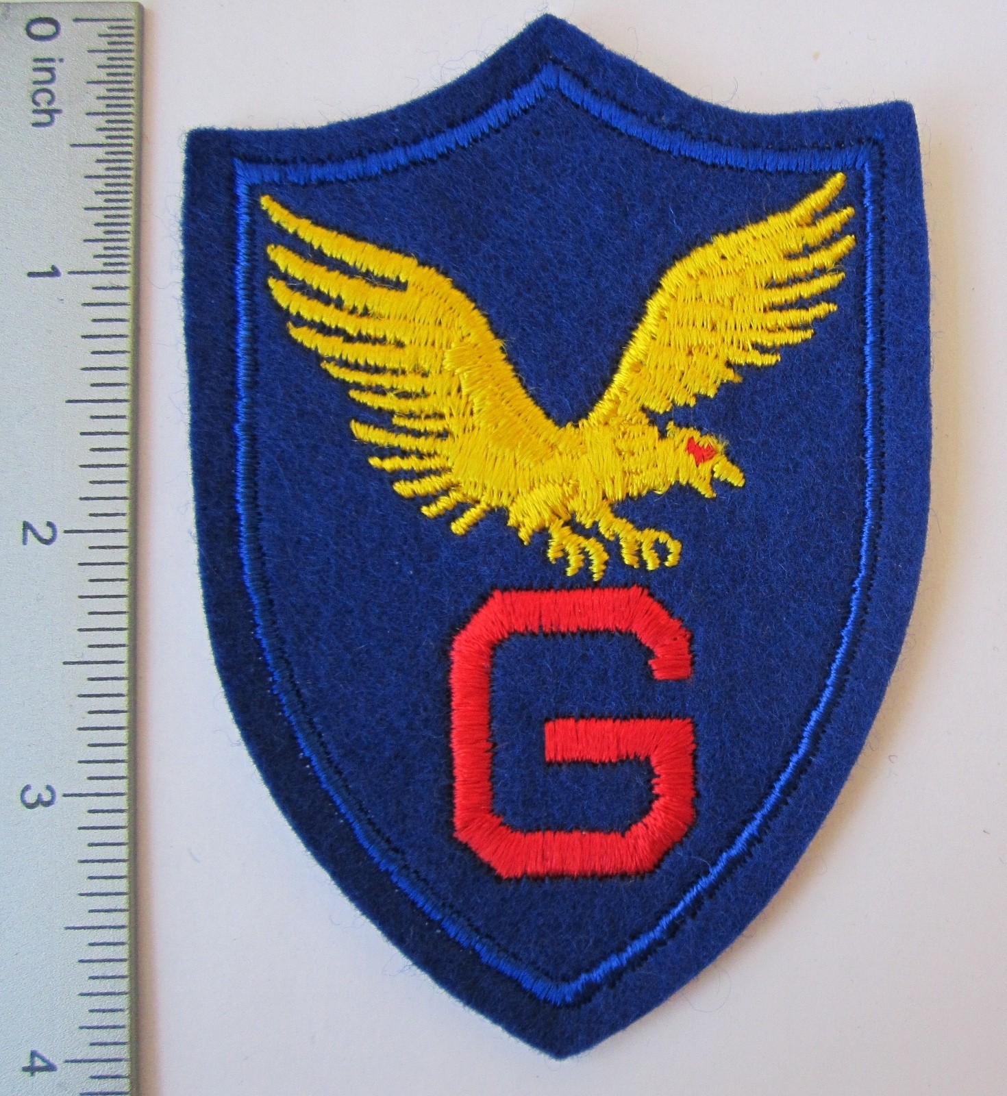ORIGINAL Vintage GORDON MILITARY COLLEGE ROTC SCHOOL PATCH on FELT