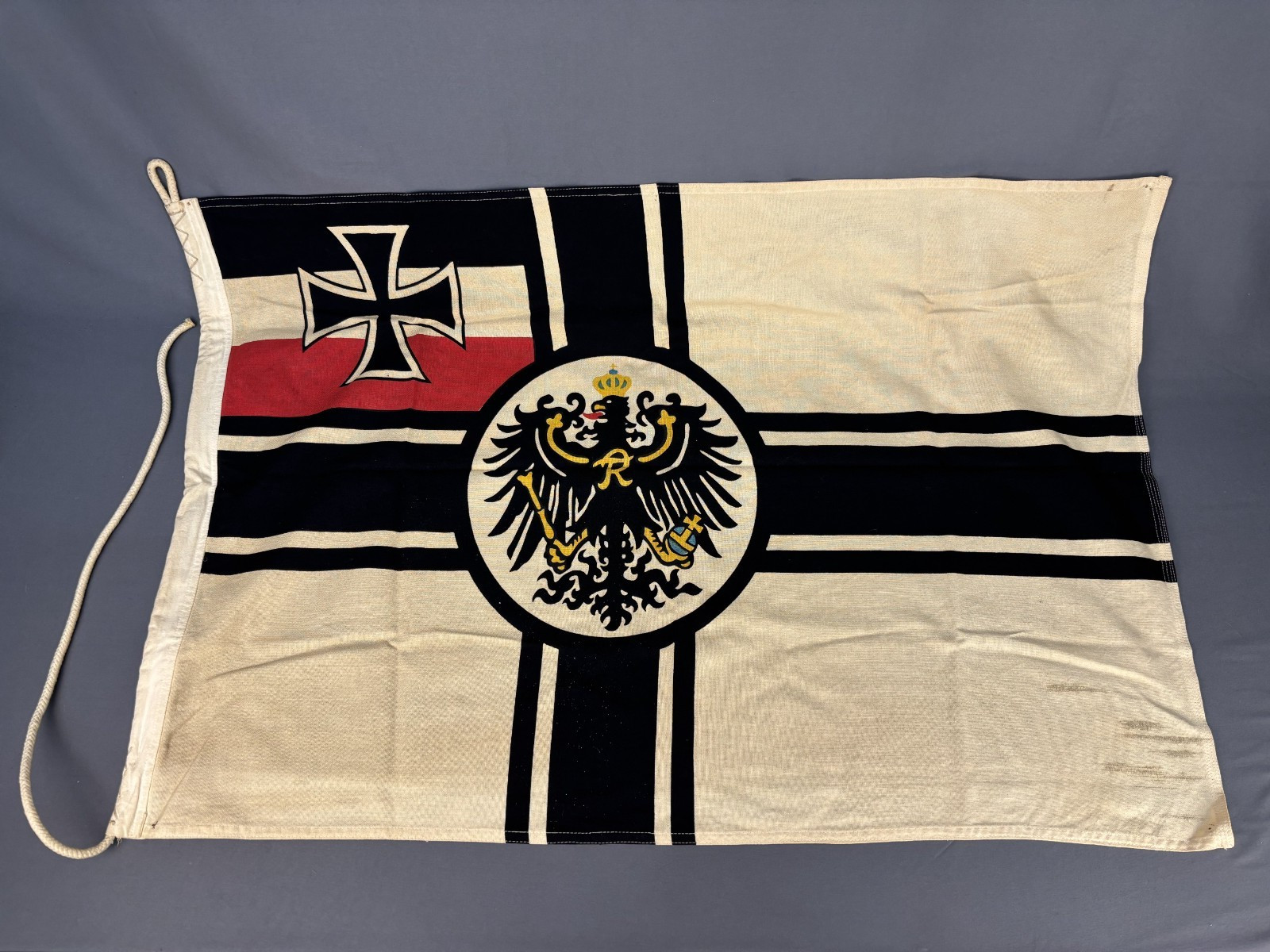 WW1 Imperial German Kaiserliche Marine Reichskriegsflagge Naval Flag, 23.5