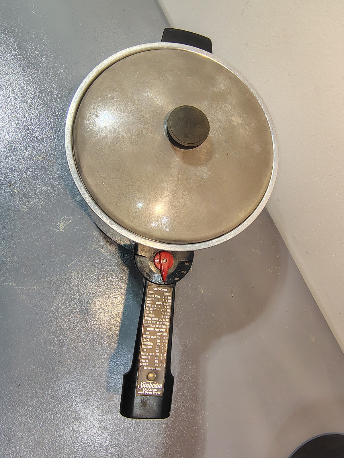 Vintage Sunbeam Model SP-5 Electric Saucepan Deep Fryer Tested