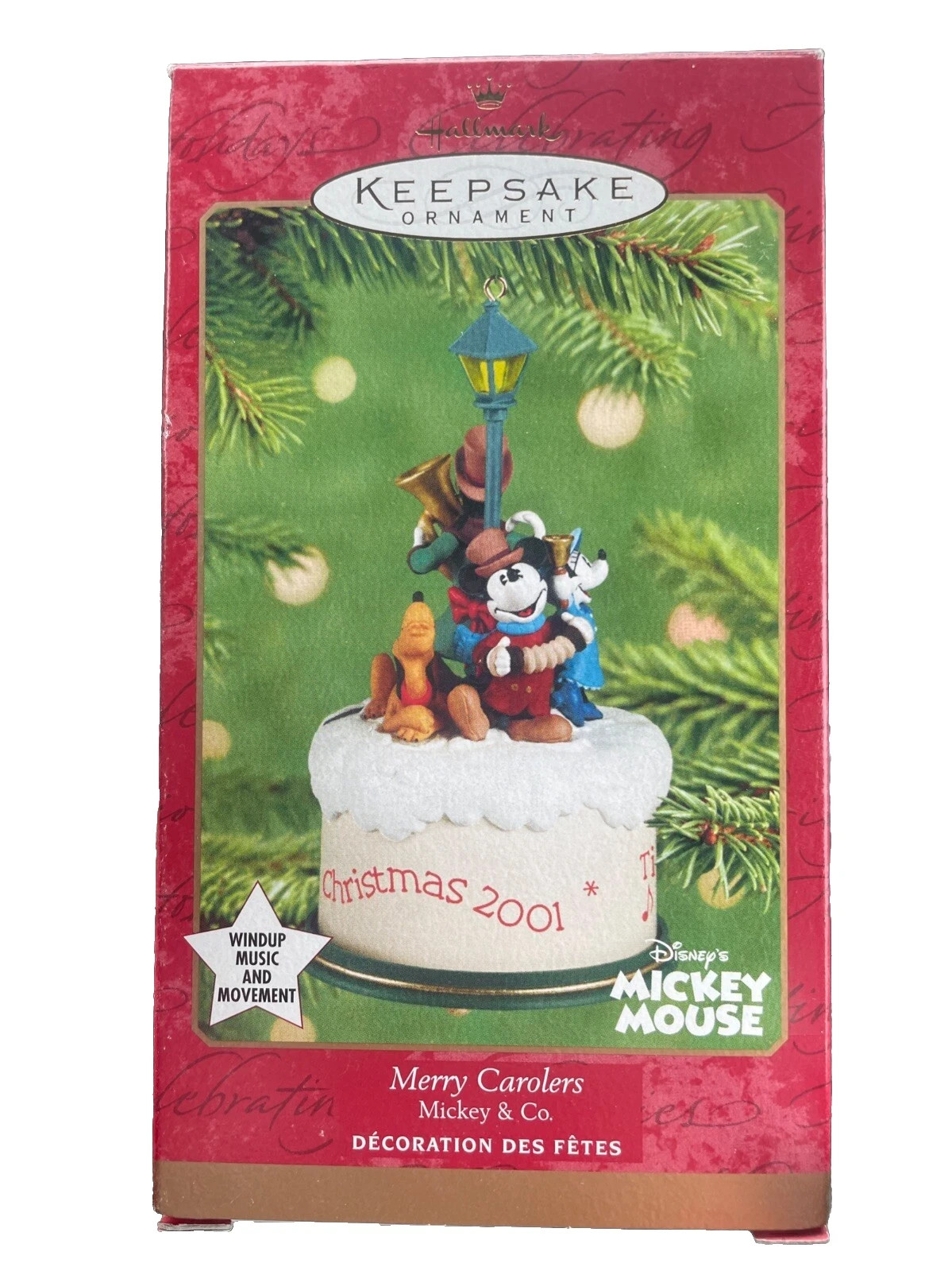 Hallmark 2001  Ornament Merry Carolers Mickey & Co. Music & Movement--723-14a