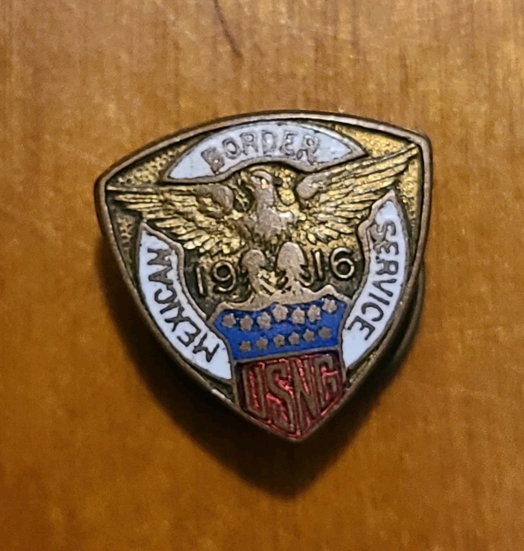 1916 Mexican Border Service US National Guard Lapel Pin
