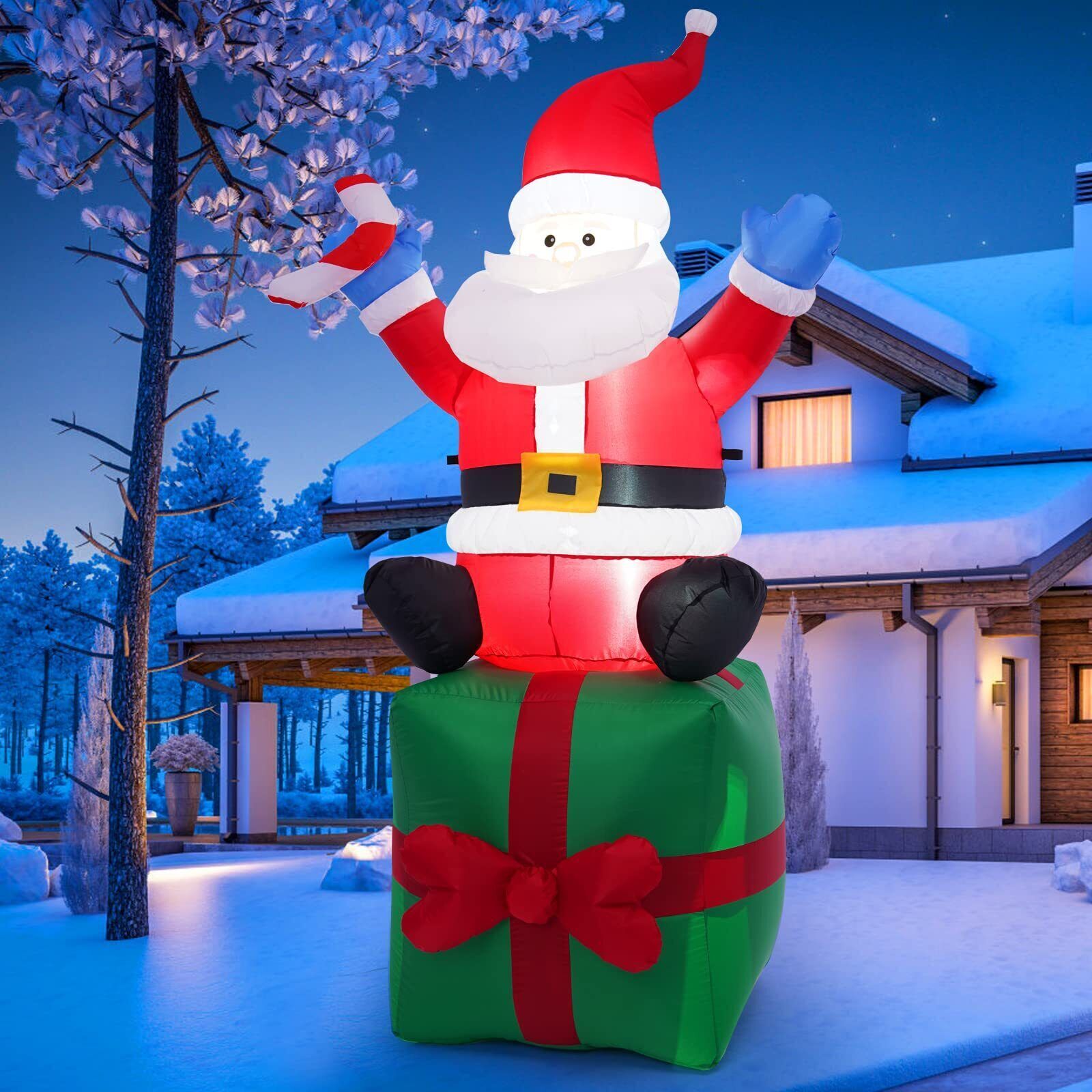 Inflatable Christmas Yard Lawn Indoor Decorations Santa Claus Snowman Xmas Tree Inflatable Christmas Yard Lawn Indoor Decorations Santa Claus Snowman Xmas Tree