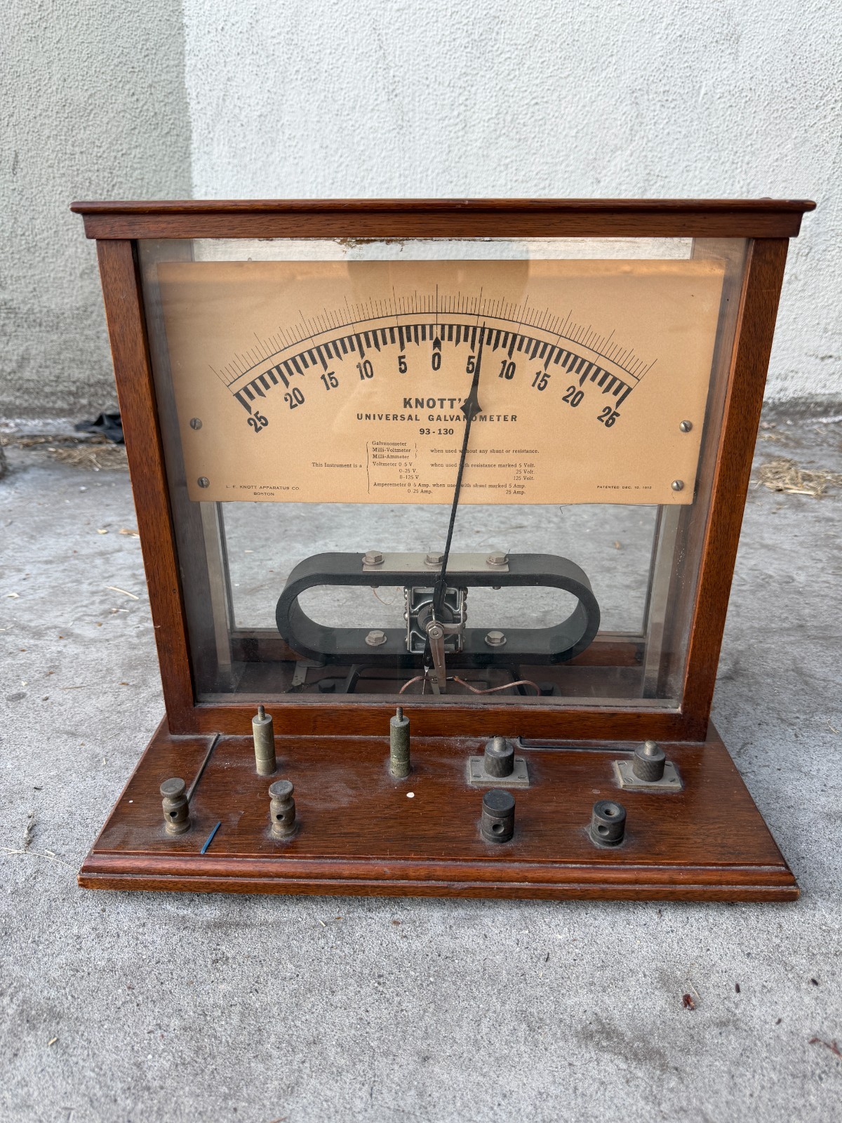 Vintage Antique Knott\'s Universal Galvanometer - University Model