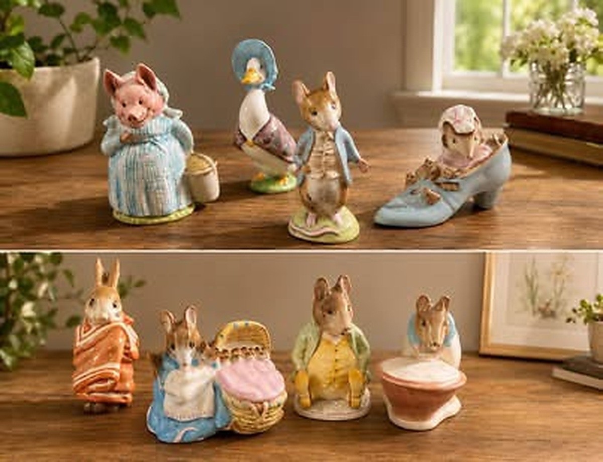 Vintage Beswick Beatrix Potter Figurines, Frederick Warne & Co, 1950’s to 1970’s